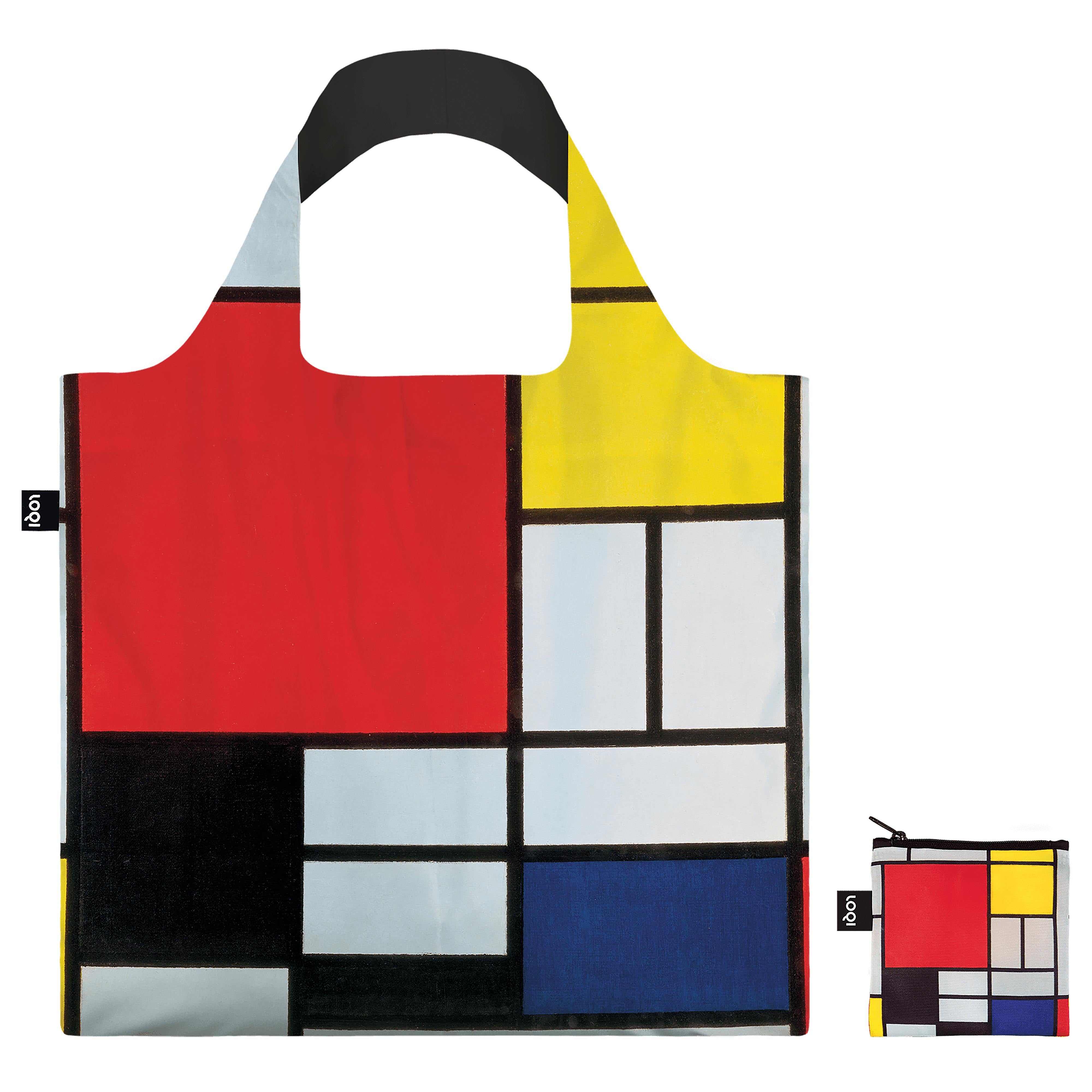 LOQI Mondrian Composition Tote Bag