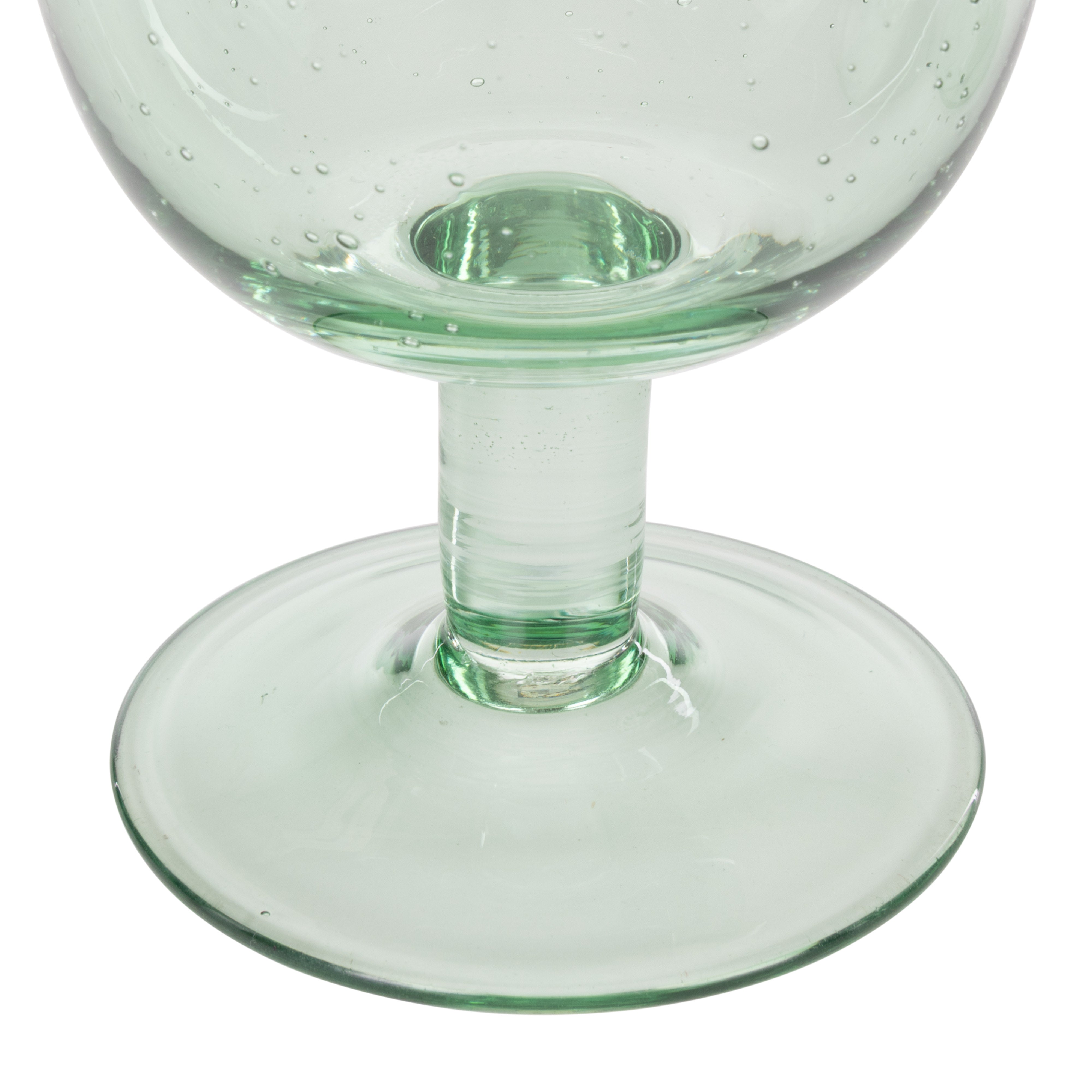 Davis & Waddell Saltara Bubble Glass Wine Glasses 330ml 4 Piece Set Green