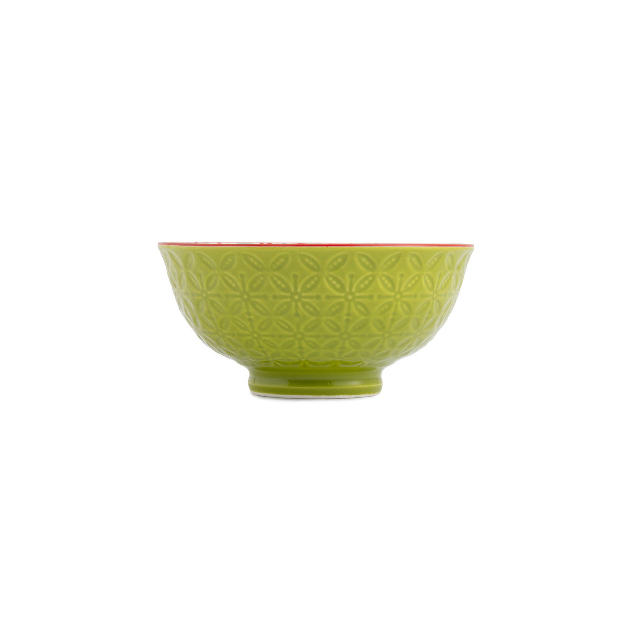 Mikasa Stoneware Nibble Bowl 12cm (Green & Blue Geometric)