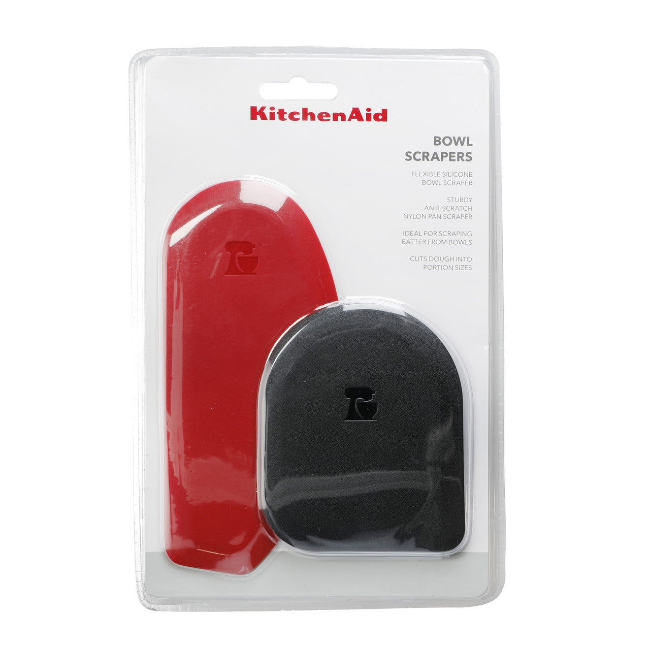 KitchenAid 2 Piece Pot Scraper & Silicone Bowl Scraper Set (Empire Red)