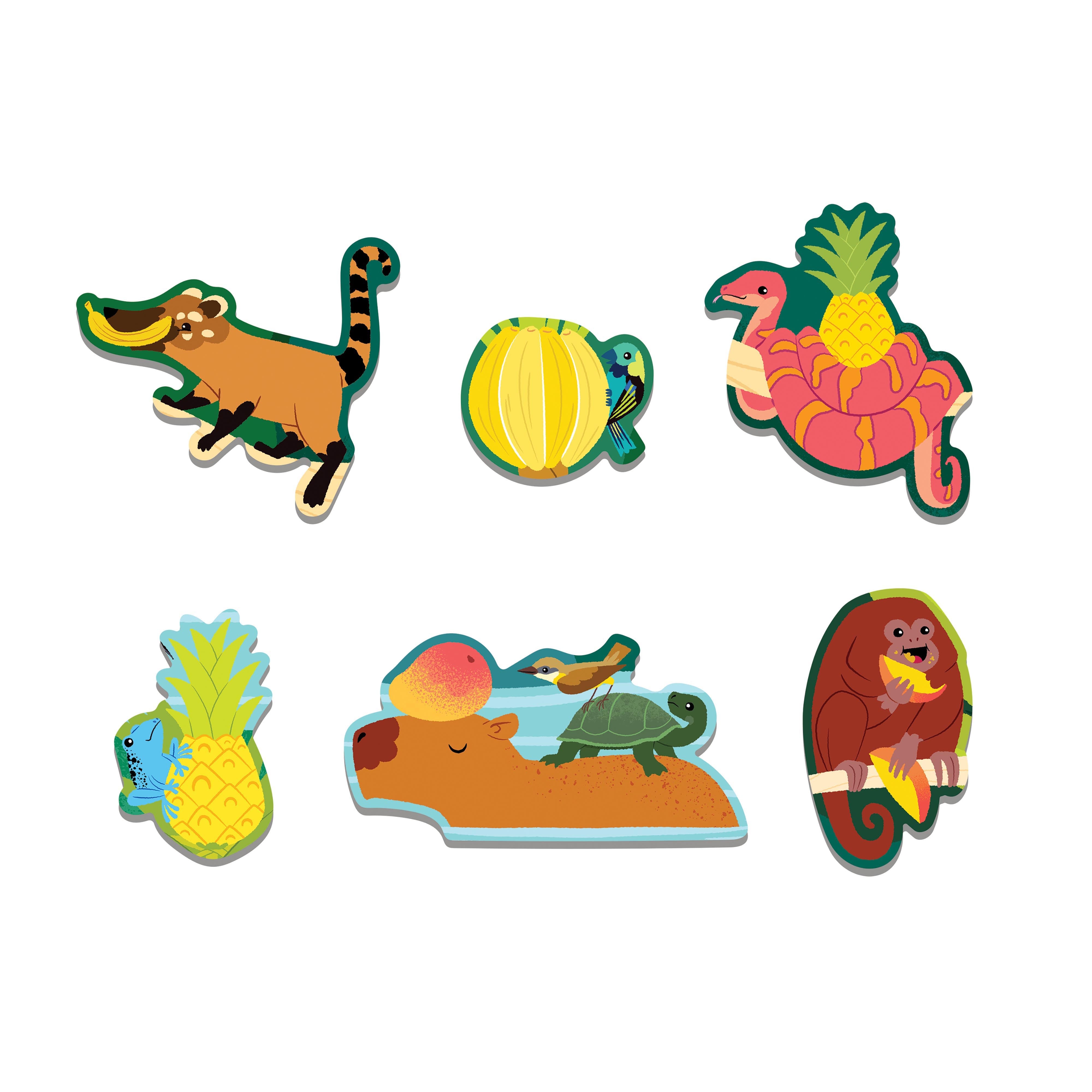 Mudpuppy Fruity Jungle Scratch and Sniff Puzzle 60 Piece