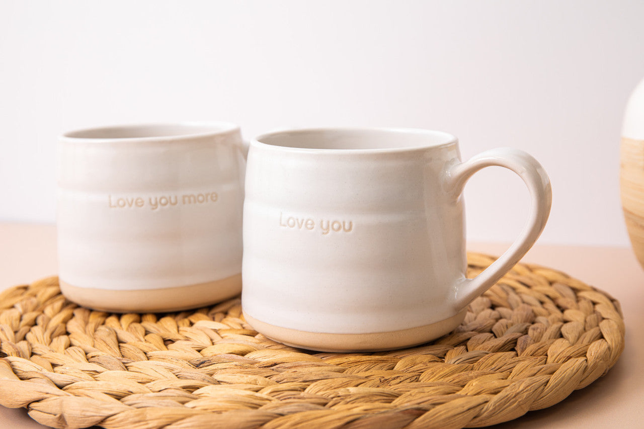 Mikasa Stoneware Cosy Mug Set 2 Piece 380ml (I Love You)
