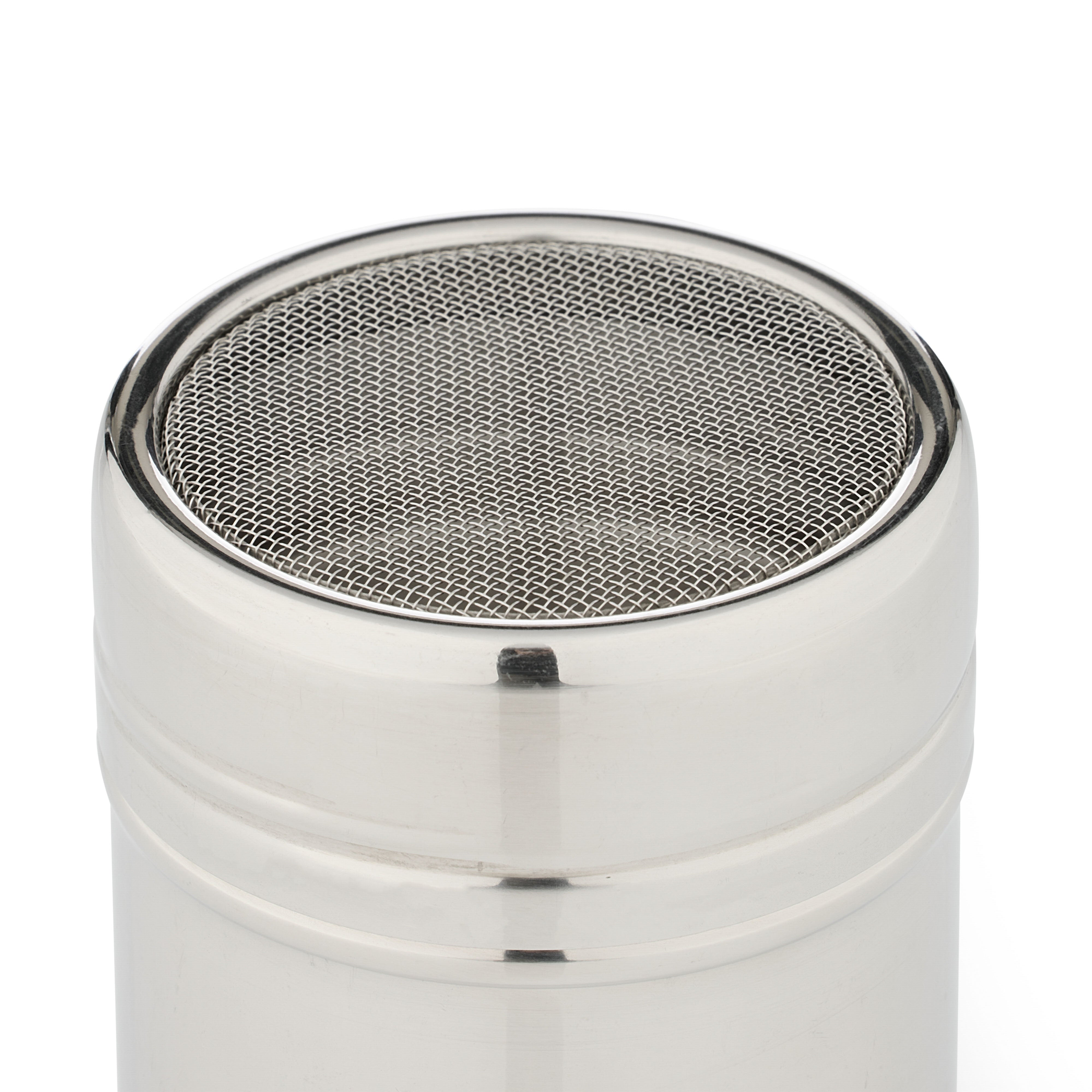 Leaf & Bean Mesh Shaker with Lid Stainless Steel
