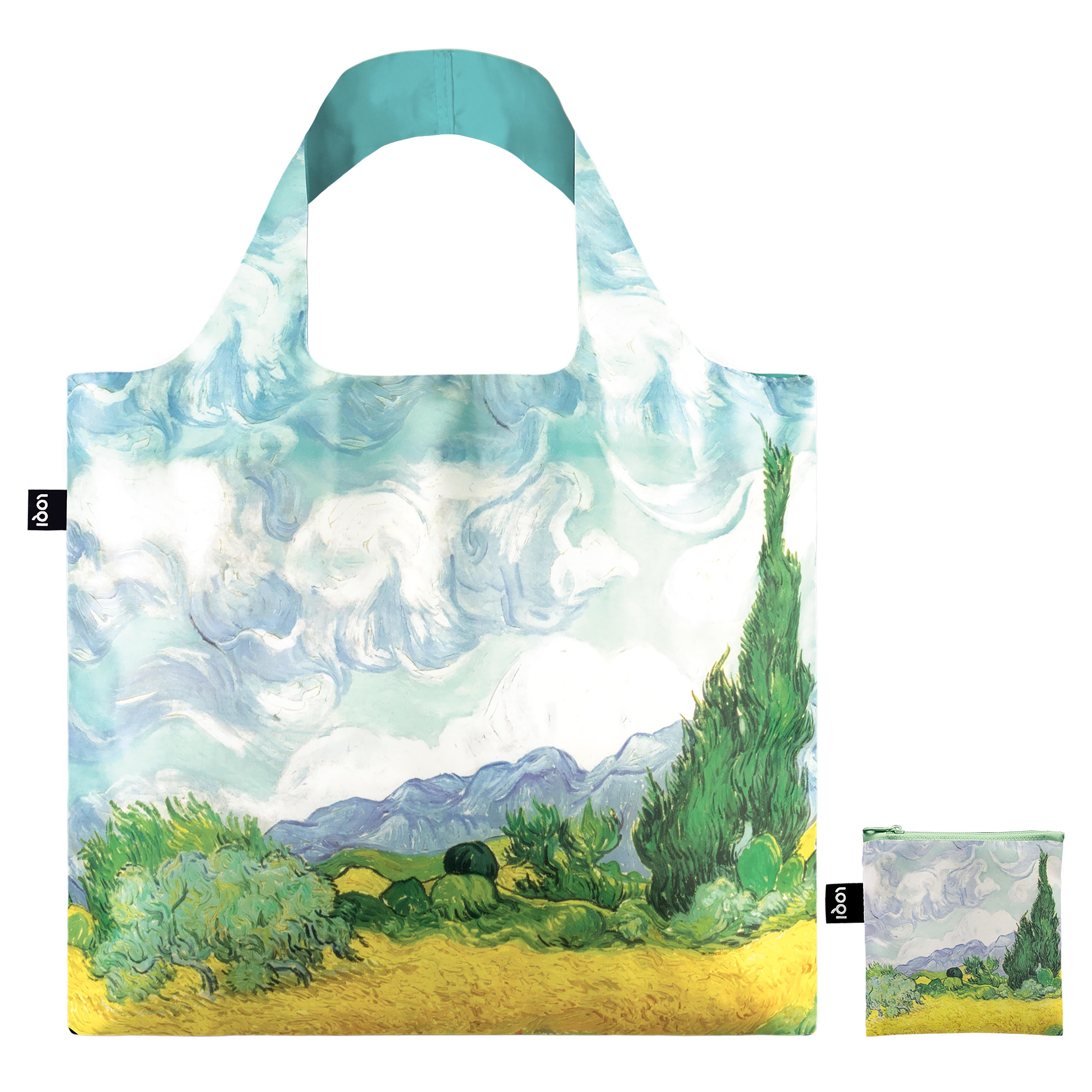 LOQI Vincent Van Gogh A Wheatfield Tote Bag
