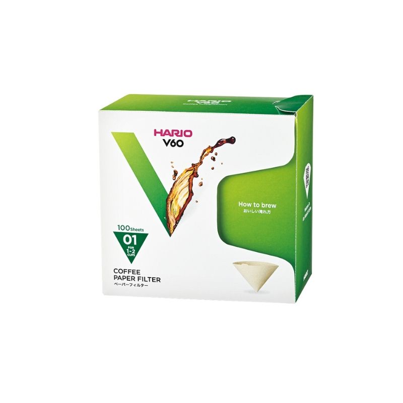 Hario V60 Paper Filter 01 Natural Box (100pk)