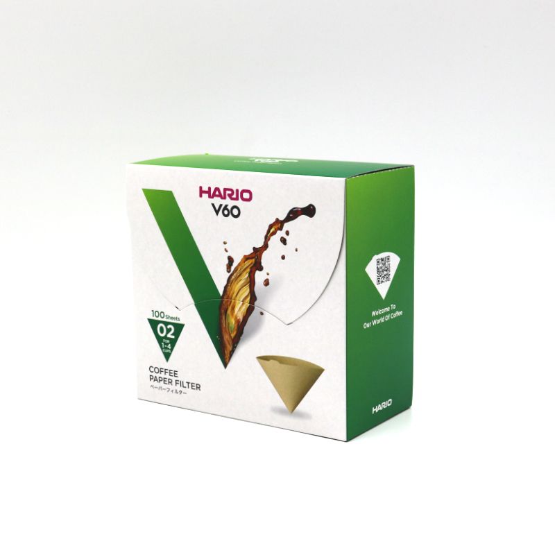 Hario V60 Paper Filter 02 Natural Box (100pk)