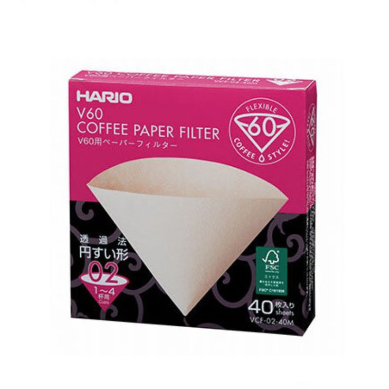 Hario V60 Paper Filter 02 Natural (40pk)