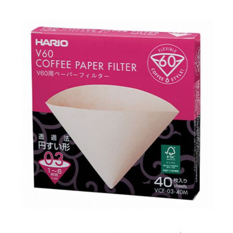 Hario V60 Paper Filter 03 Natural (40pk)