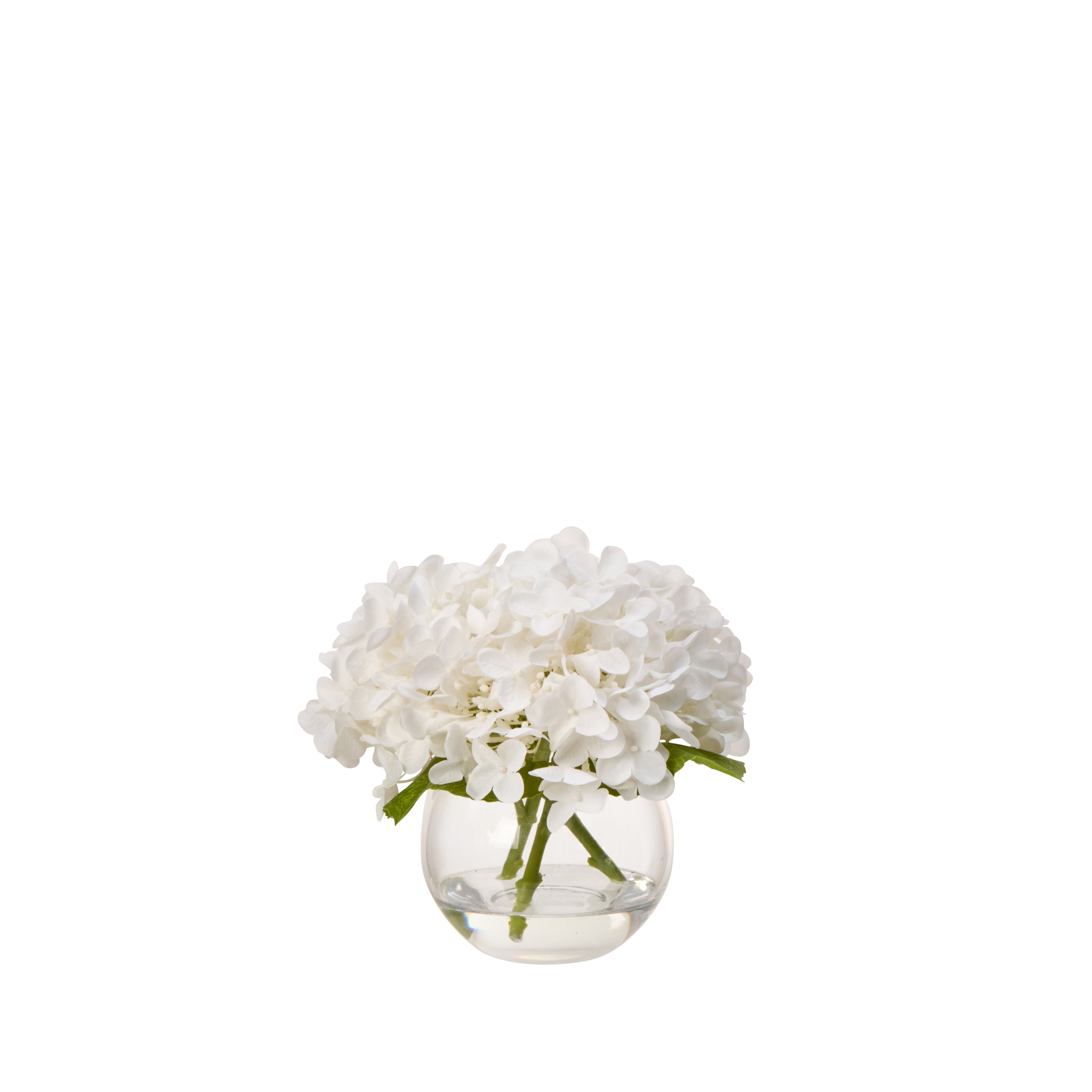 Rogue Hydrangea Real Touch - Glass Vase