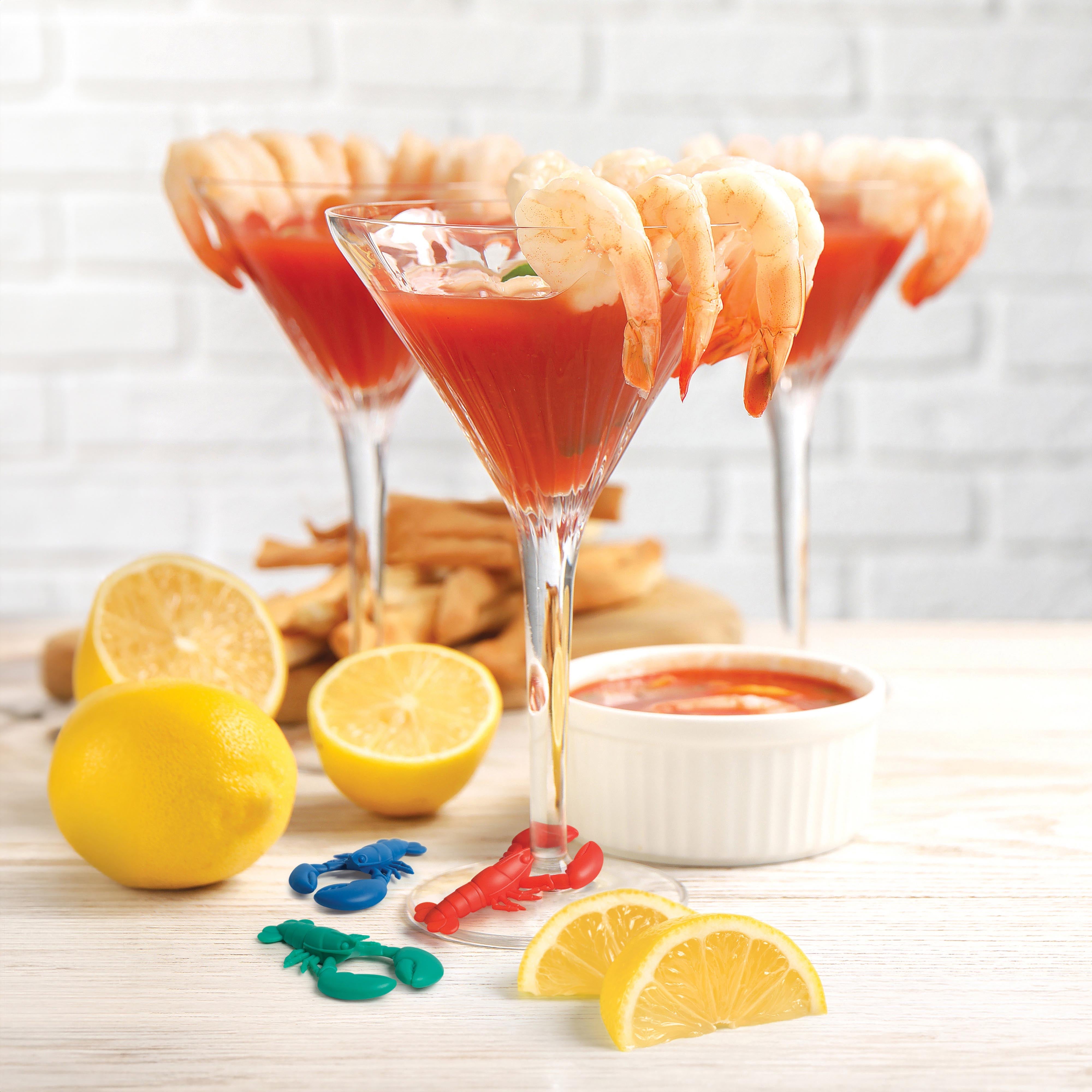 Fred Party Pinchers Drink Markers 6 Piece Set Multi-Coloured
