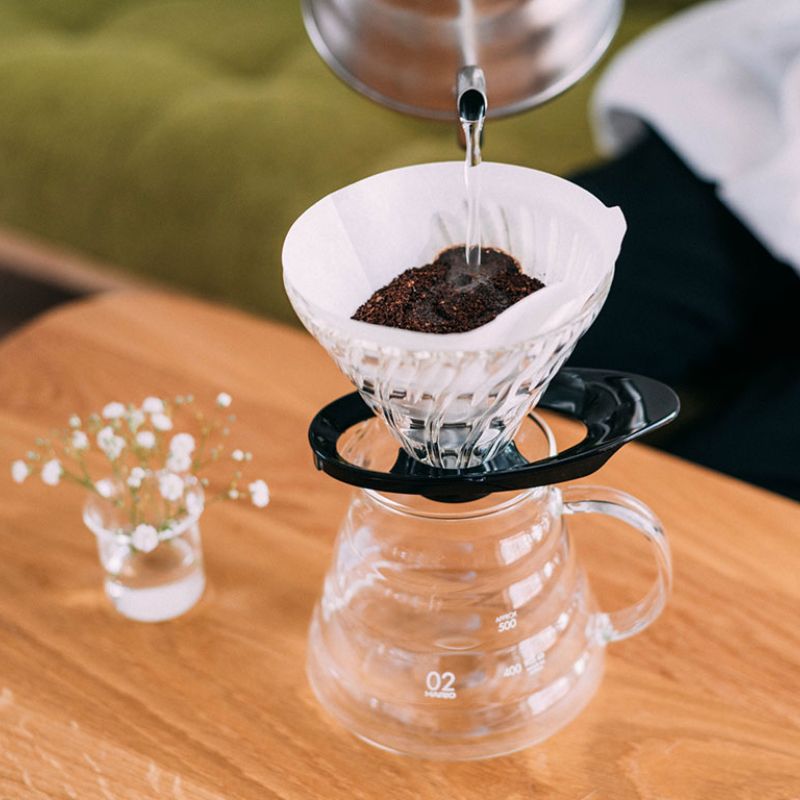 Hario V60 Glass Dripper 02 - Black