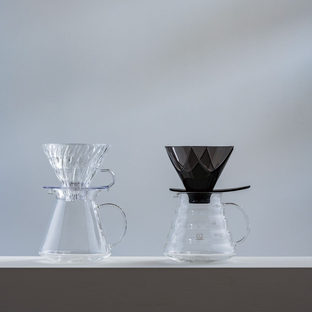 Hario V60 One Pour Dripper Mugen - Clear Black