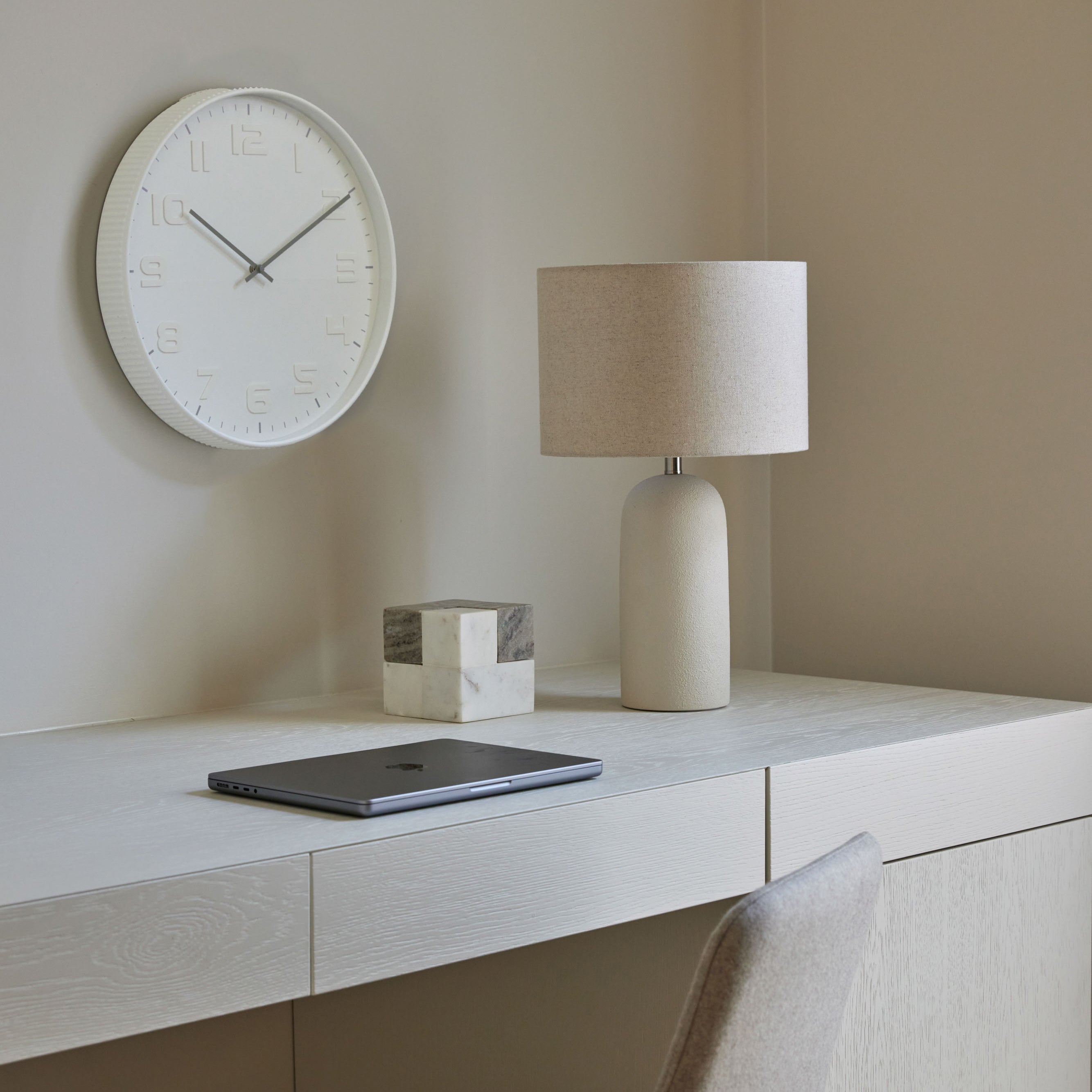 Amalfi Sachi Block Bookends 2 Piece Set White & Beige