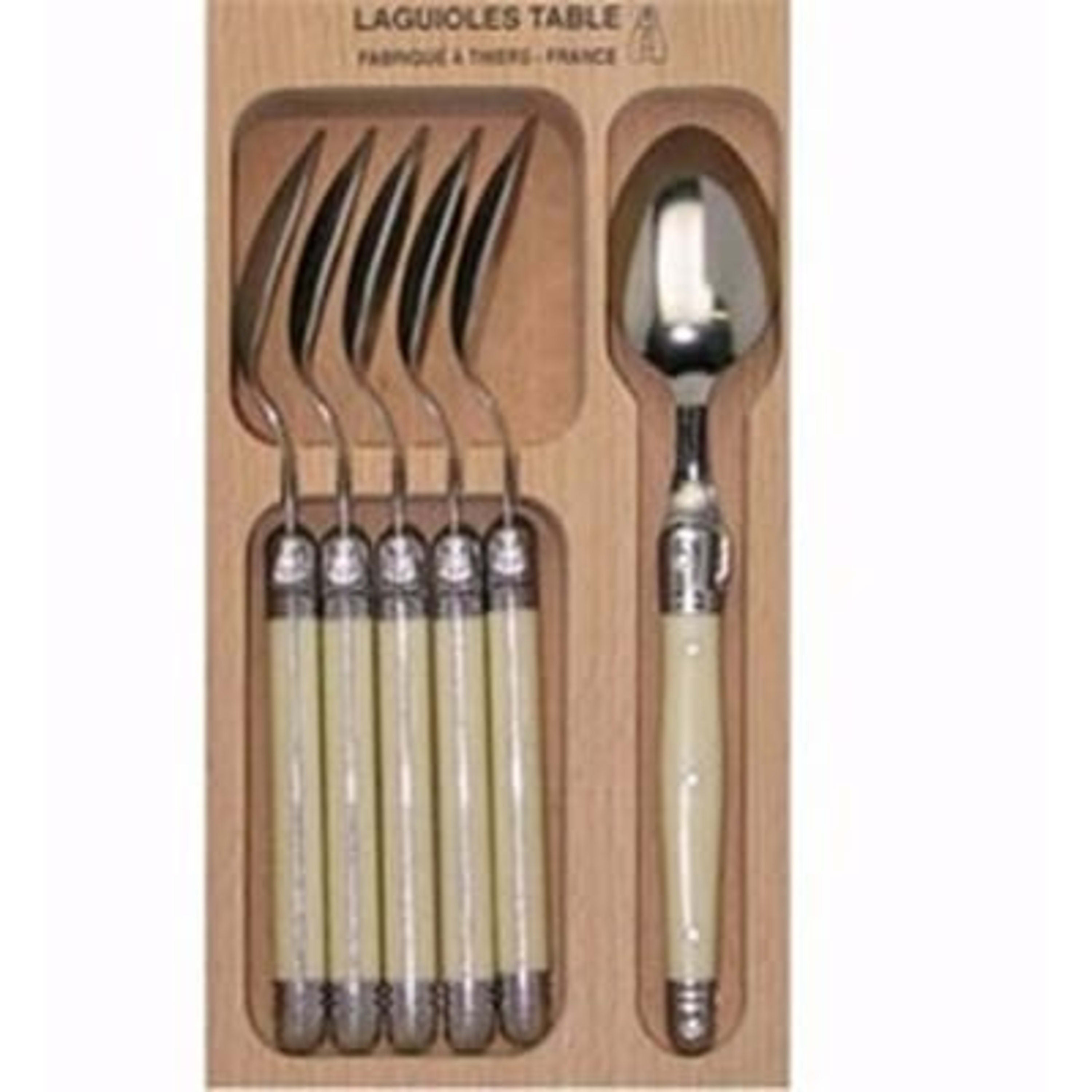 Laguiole André Verdier Debutant Teaspoons 6 Piece Mix