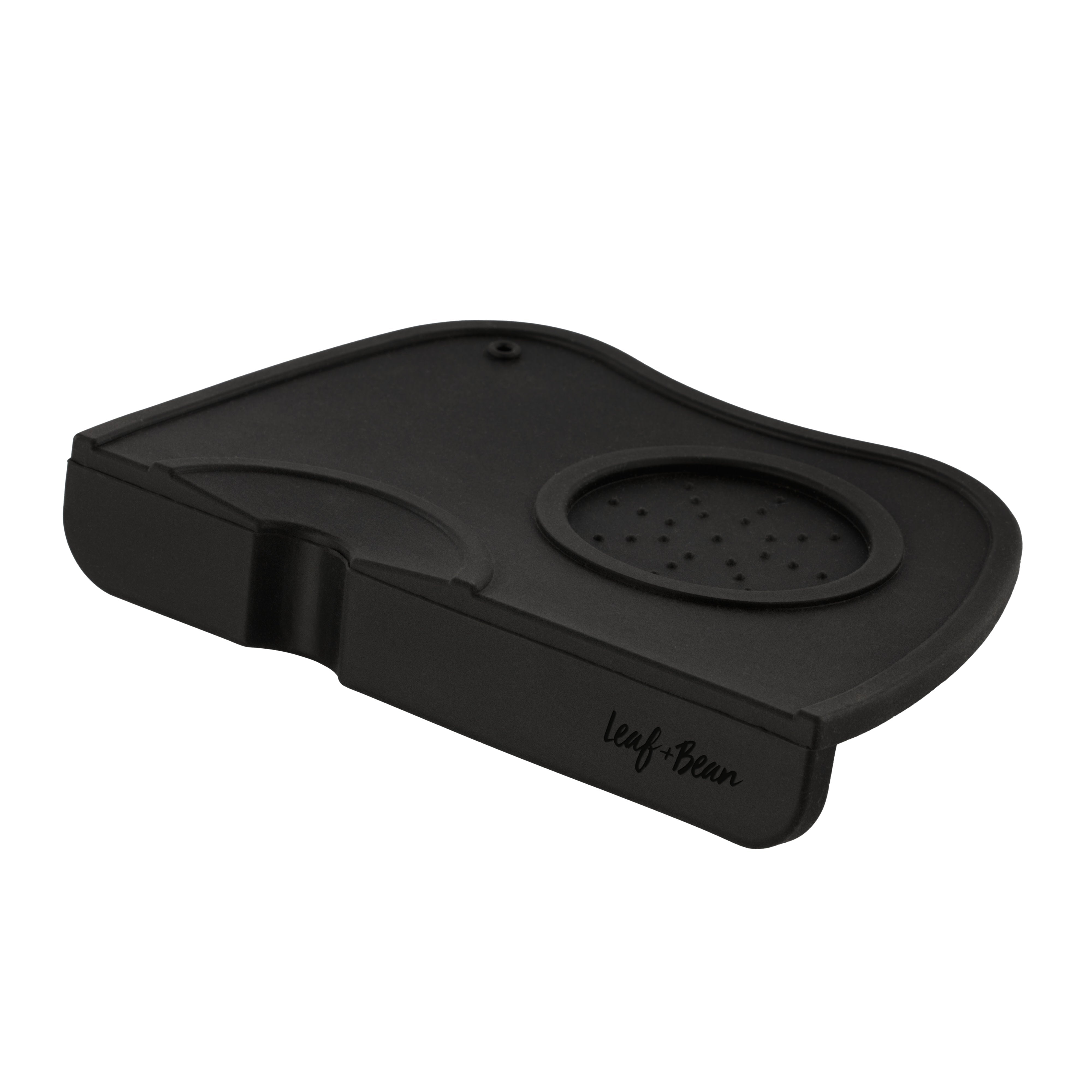 Leaf & Bean Silicone Coffee Tamper Mat Black
