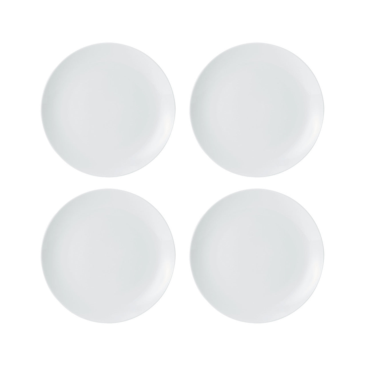 Mikasa Chalk Porcelain Side Plate Set 4 Piece 21cm (White)