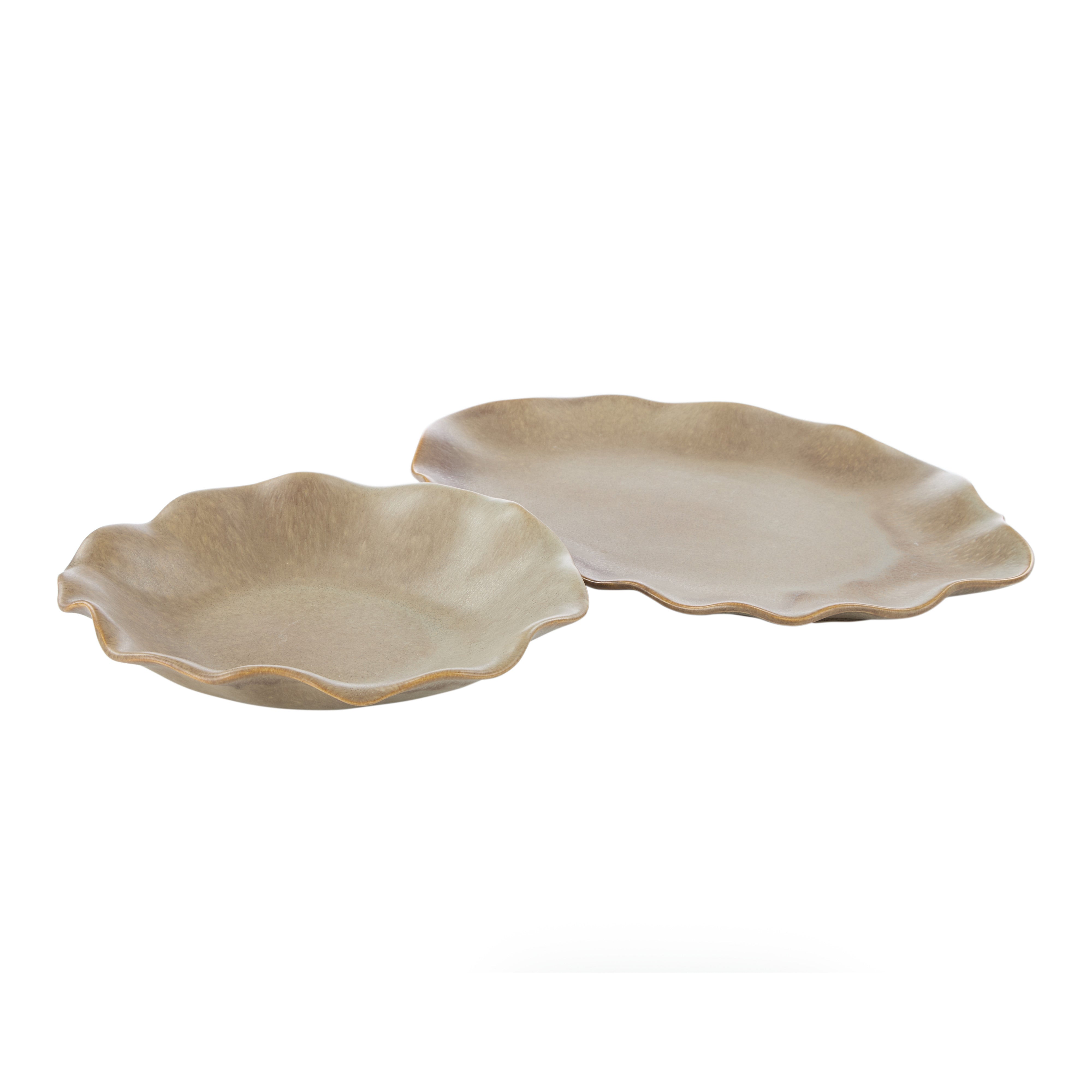 Amalfi Fluid Dish Grey Beige