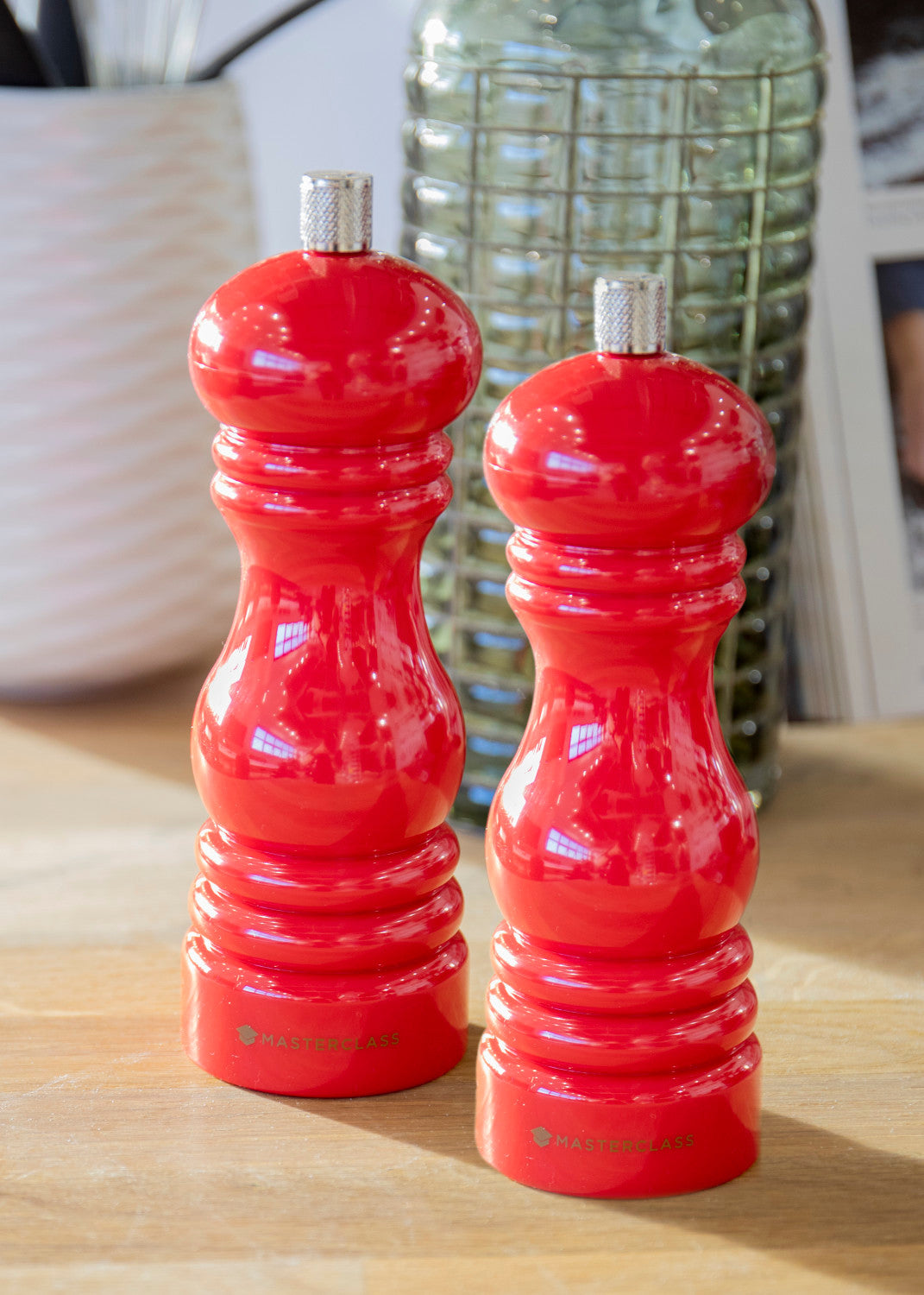 MasterClass Salt & Pepper Mill 17cm (Red)