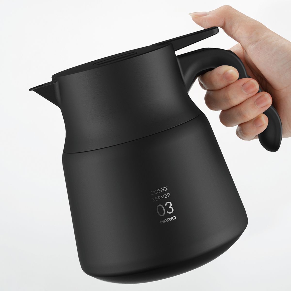 Hario V60 Insulated Stainless Steel Server Plus 800ml - Black