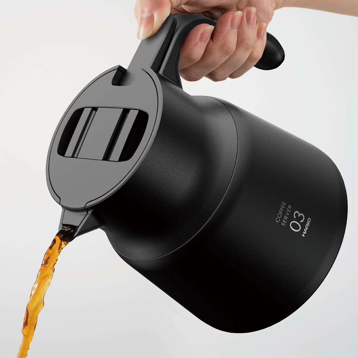 Hario V60 Insulated Stainless Steel Server Plus 800ml - Black