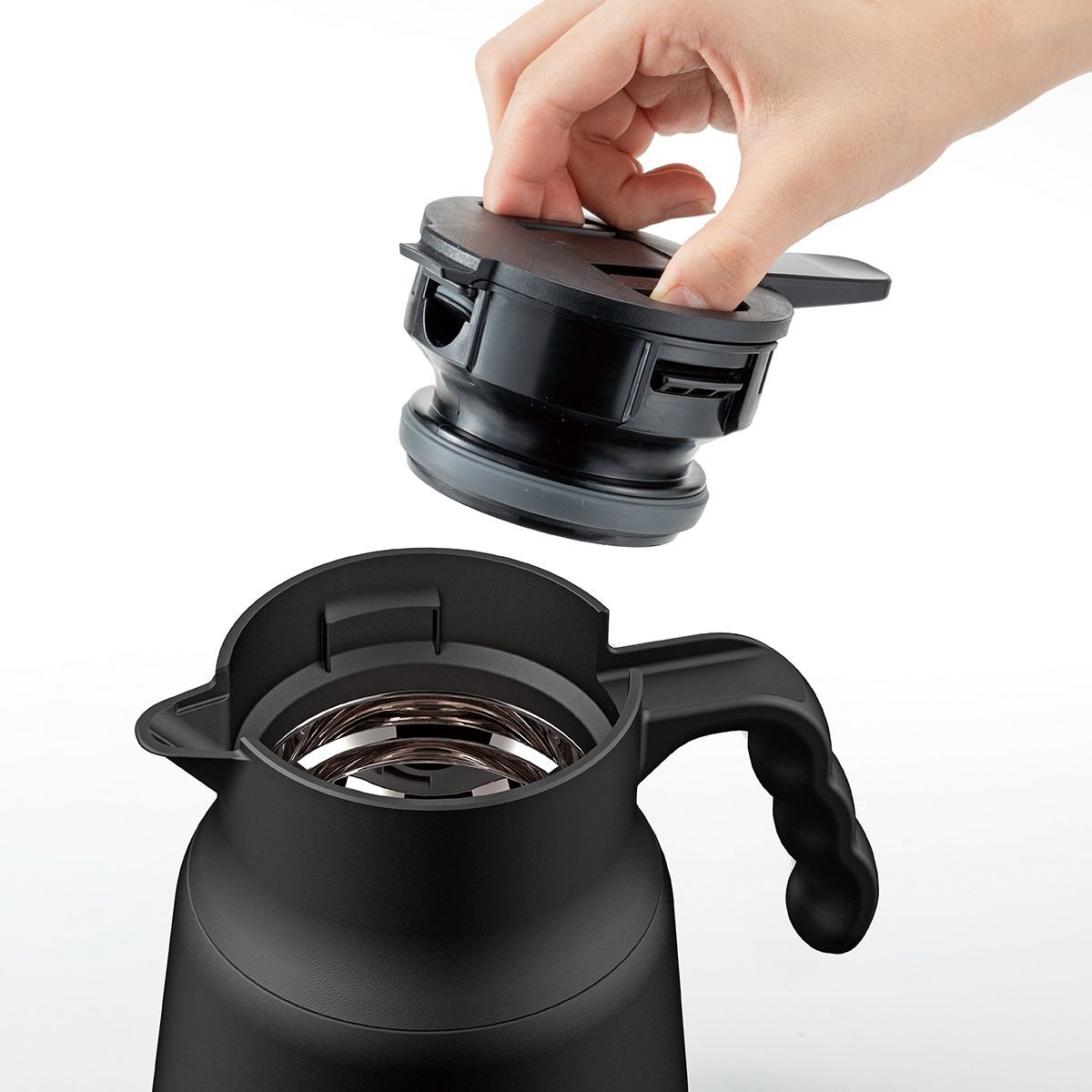 Hario V60 Insulated Stainless Steel Server Plus 800ml - Black