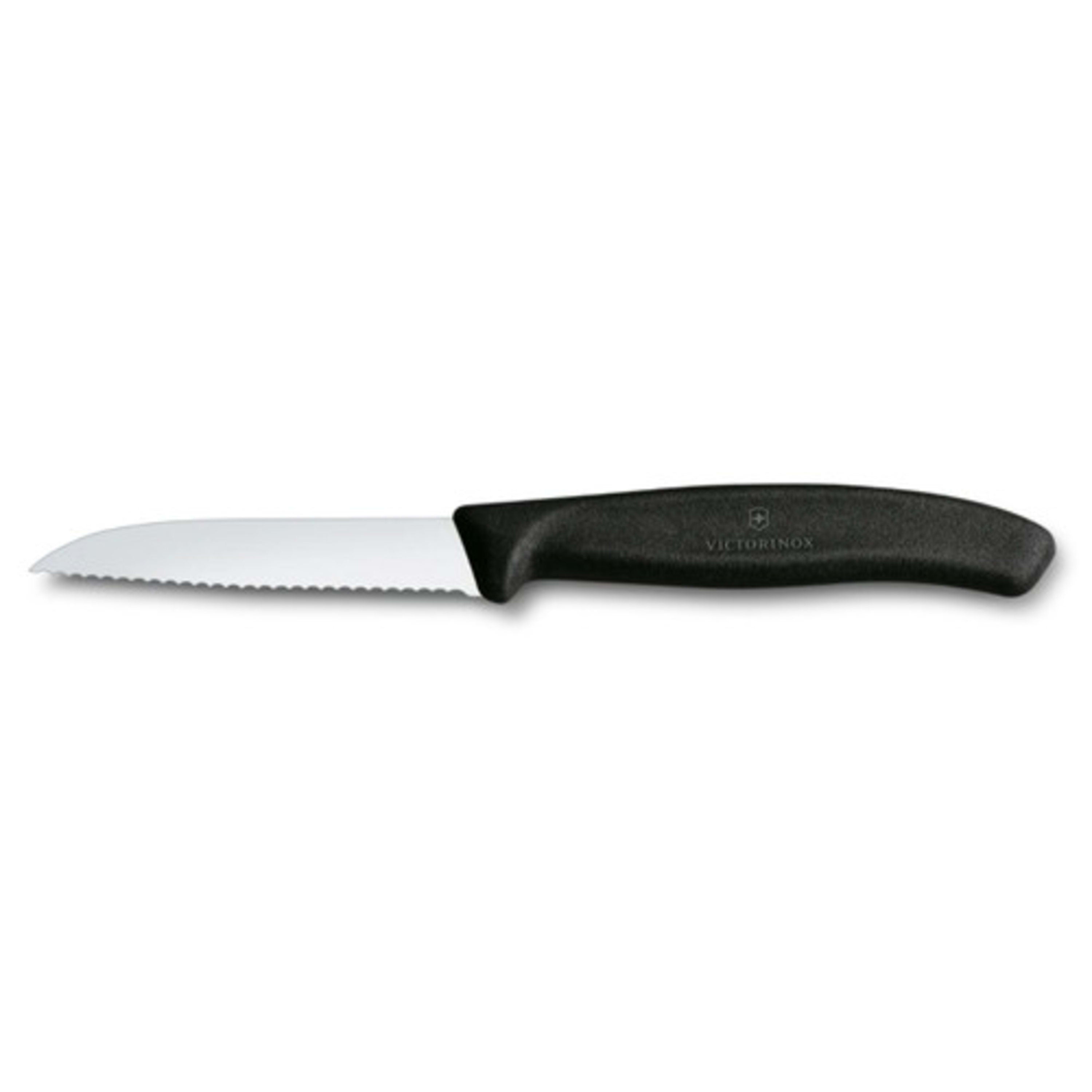 Victorinox Paring Knife Serrated 8cm - Black