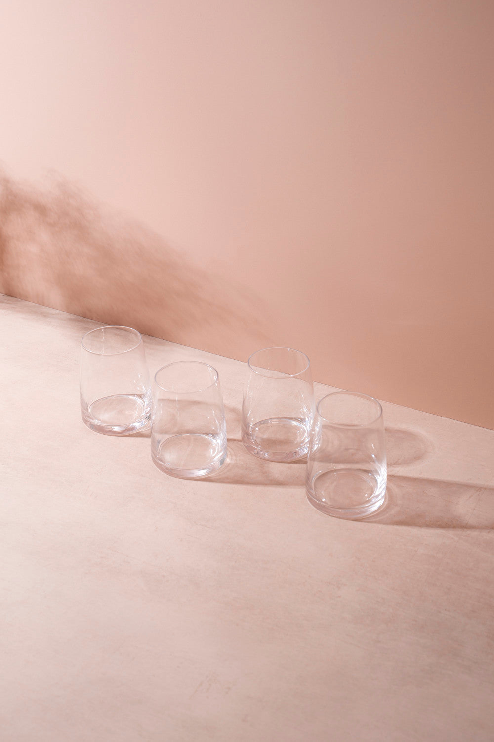 Mikasa Palermo Stemless Wine Glass Set 4 Piece 350ml