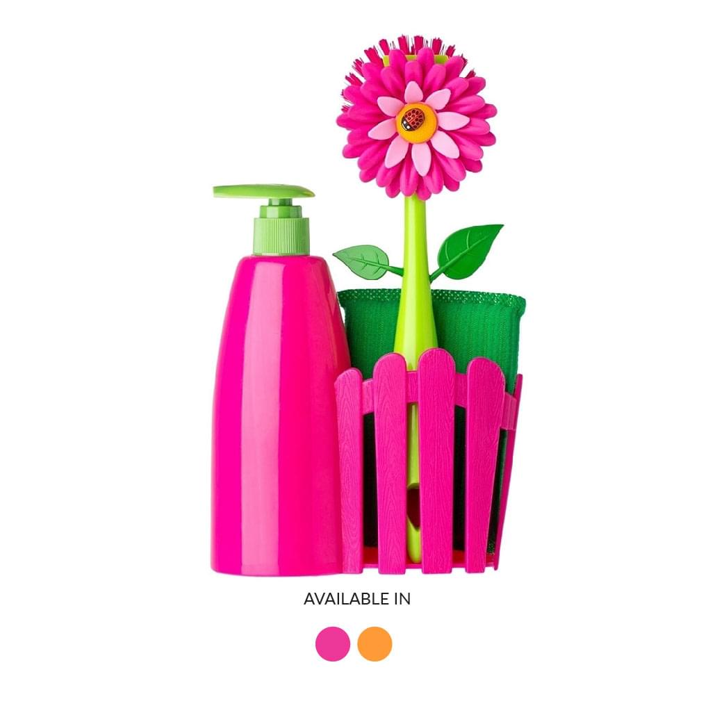 Vigar Flower Power 3pc Sink Caddy Set + Dispenser