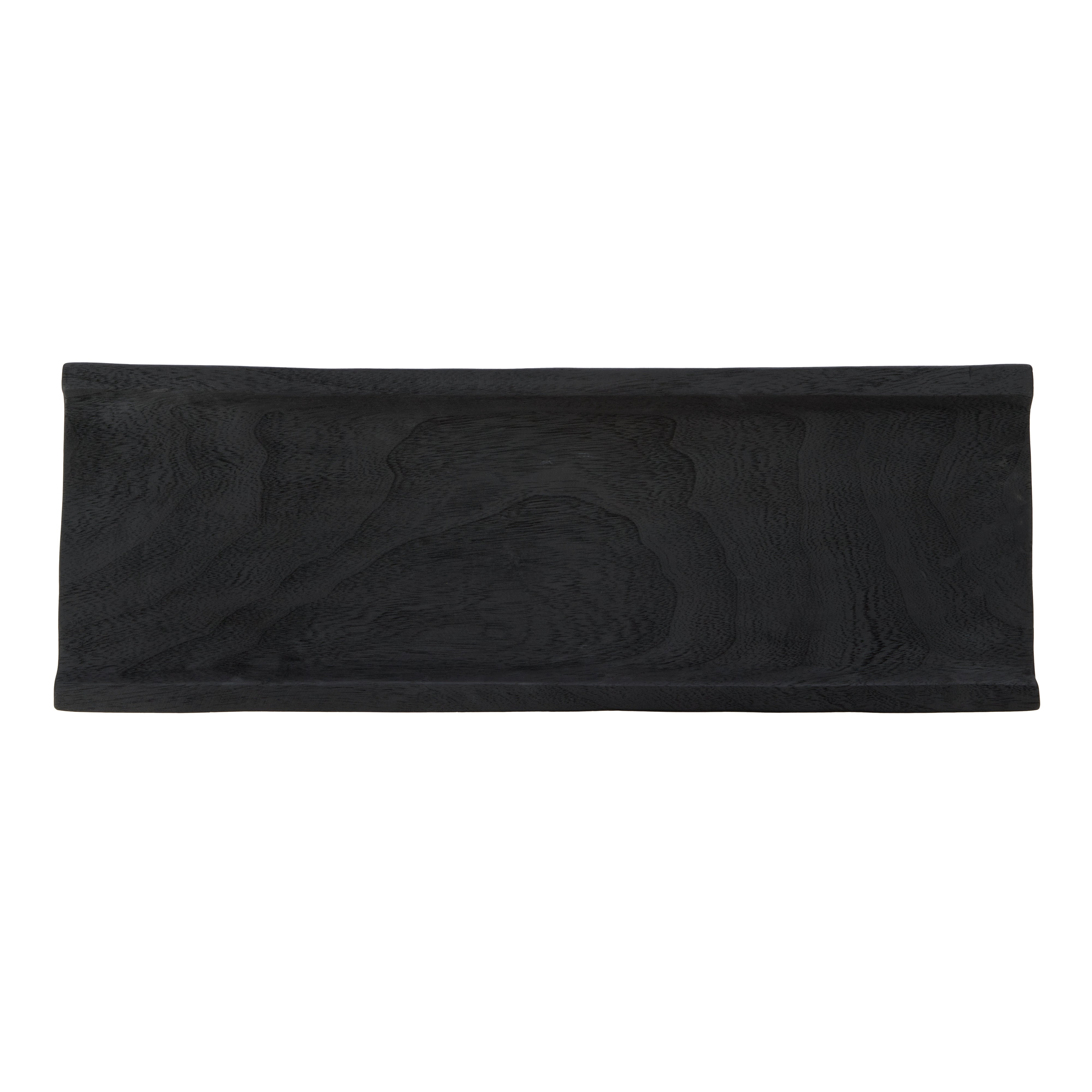 Amalfi Picton Timber Rectangular Tray Black