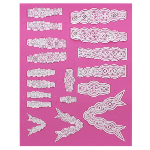 Claire Bowman Cake Lace Vintage Bows 3D Cake Lace Mat