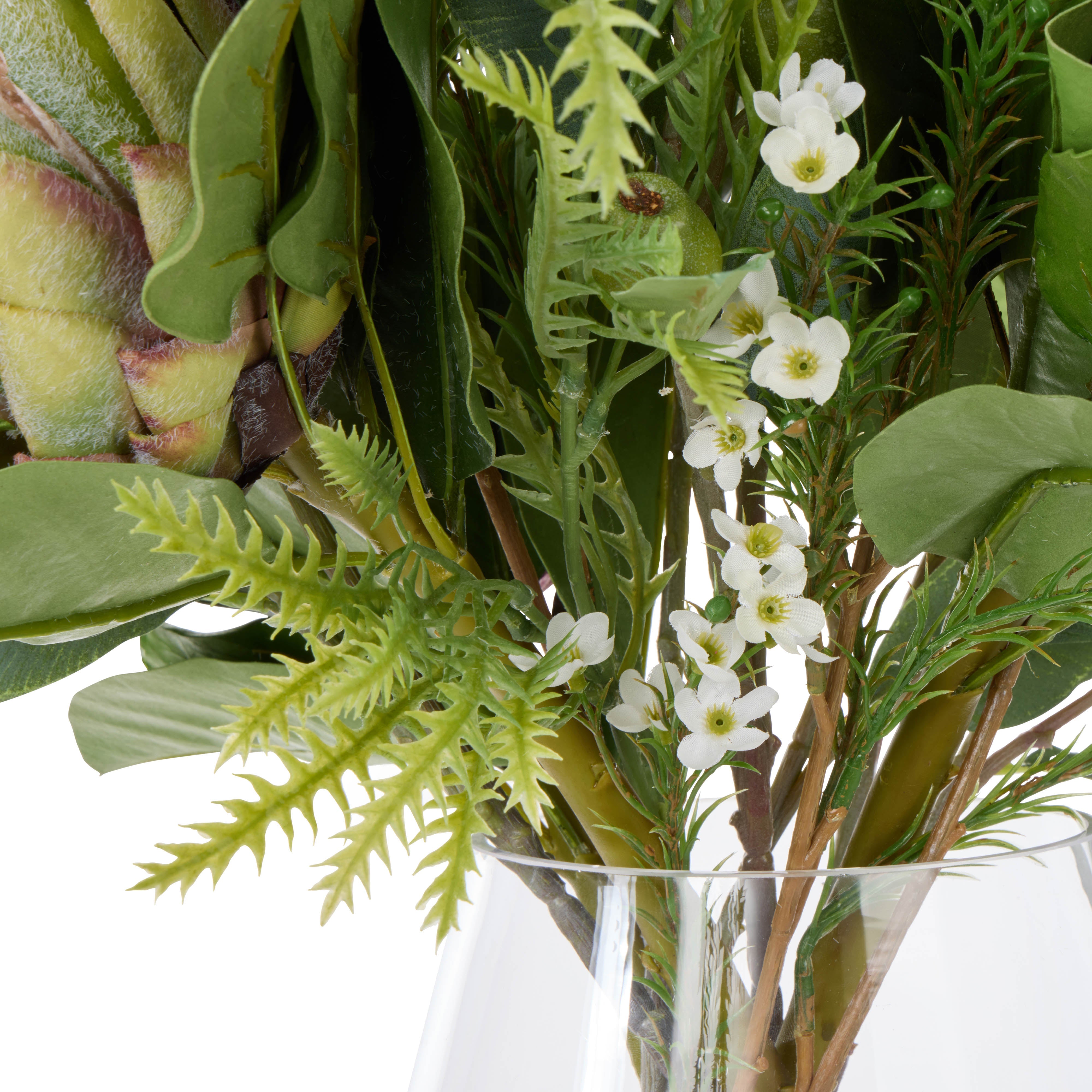 Rogue Grand Protea Native Mix - Claire Vase Green 69cm