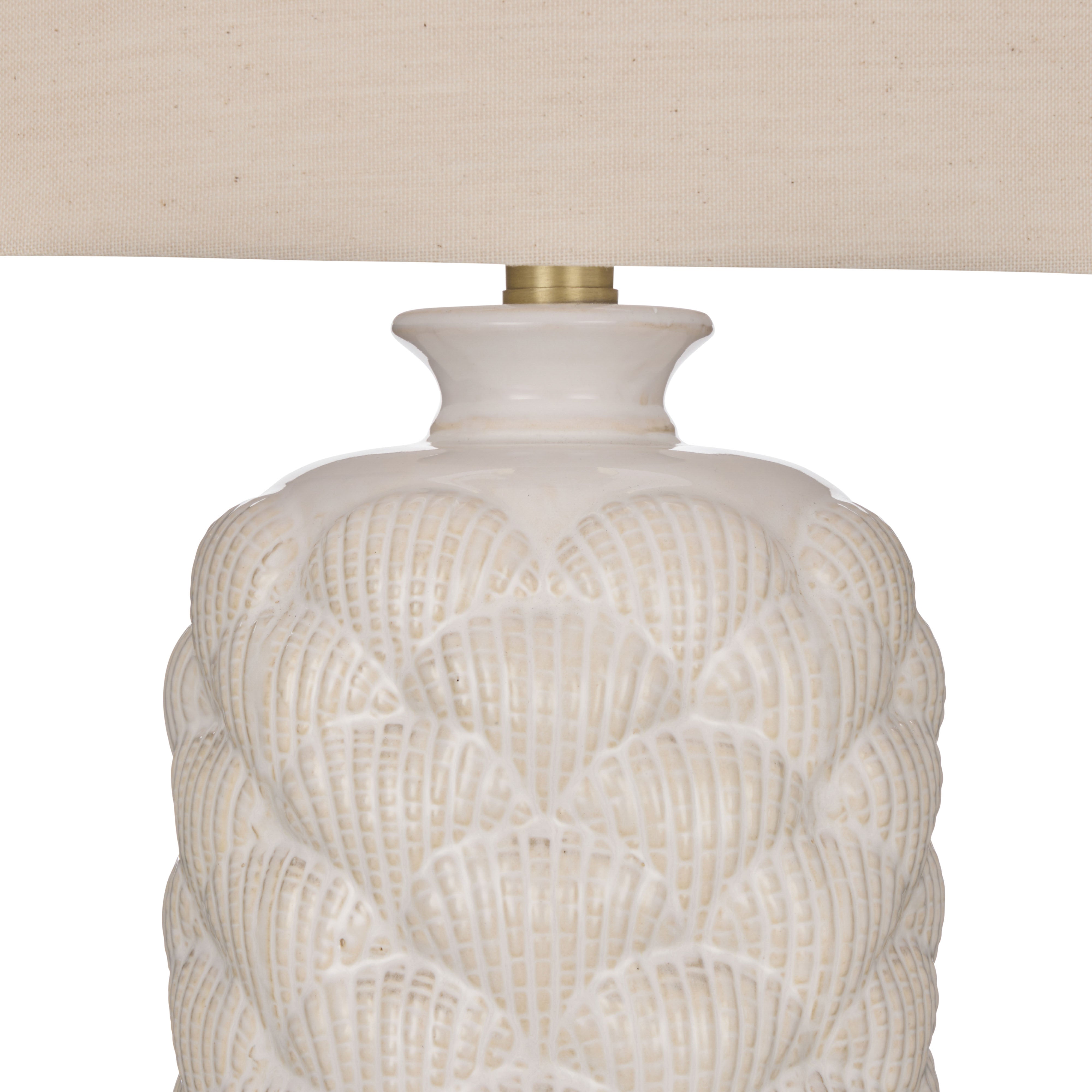 Amalfi Amara Table Lamp White & Natural