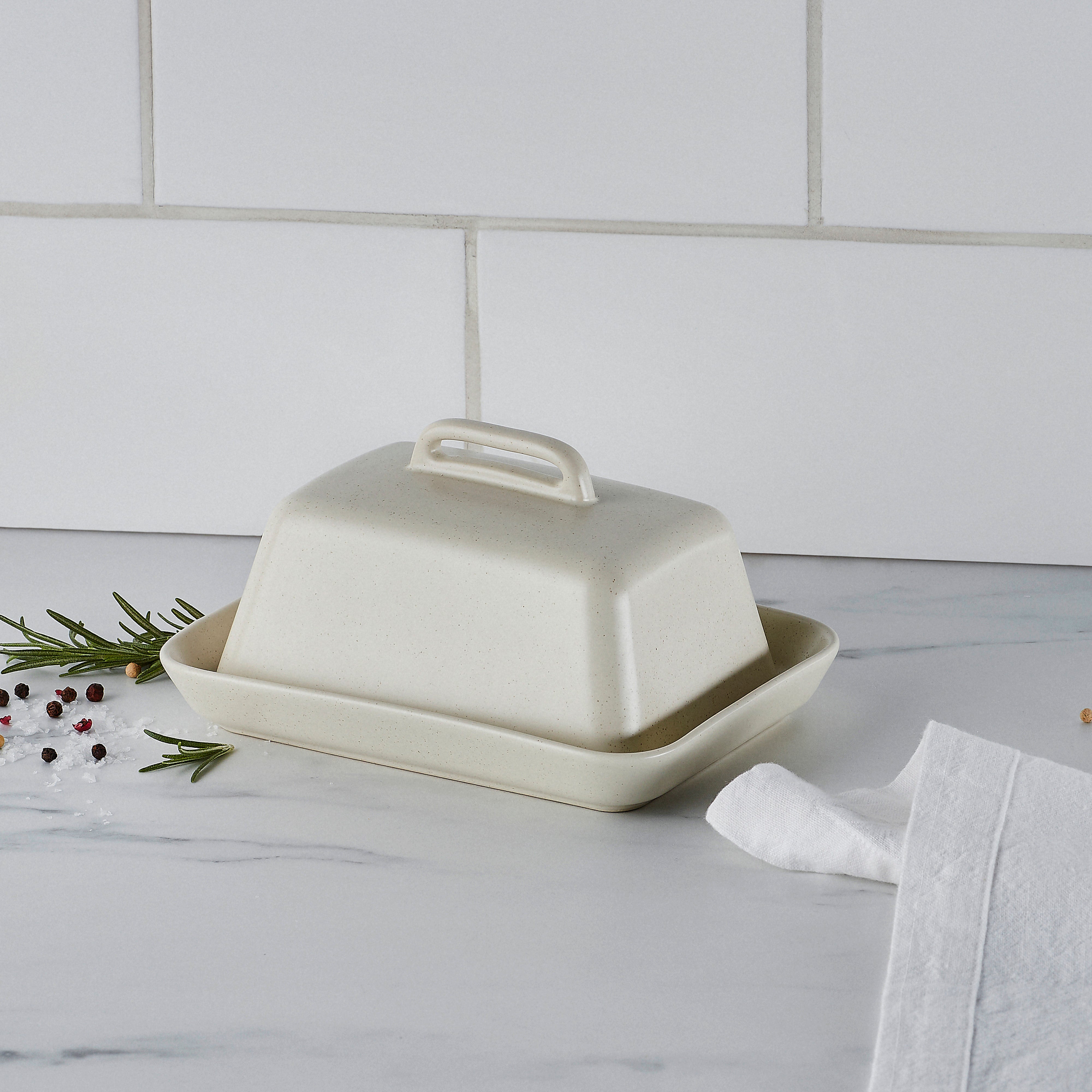 Davis & Waddell Darley Butter Dish Cream