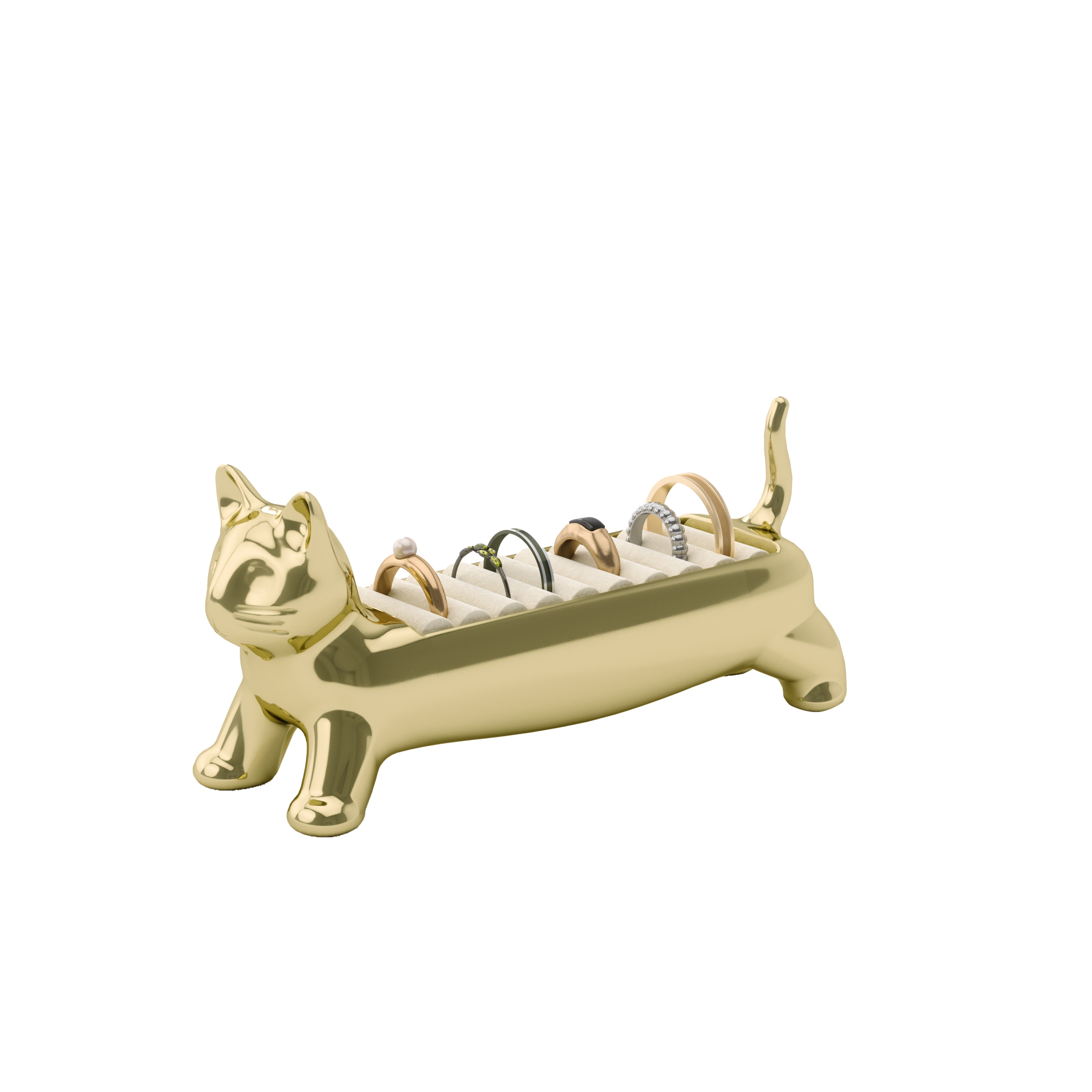 Umbra Ali Cat Ring Holder Brass