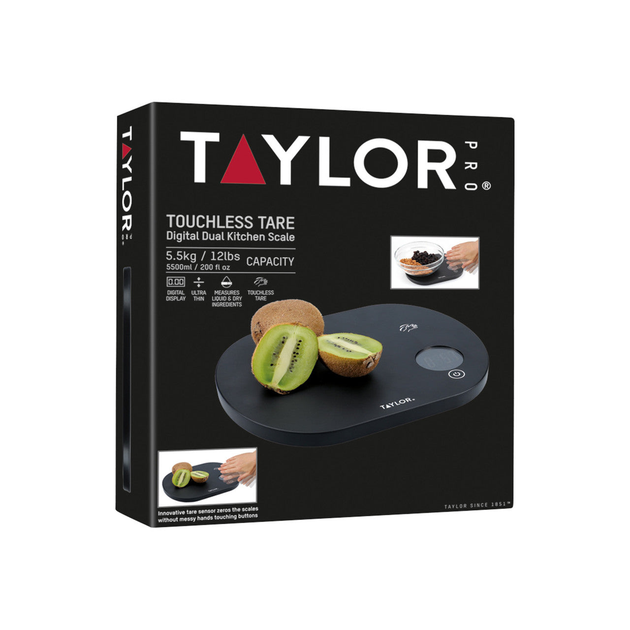 Taylor Pro Touchless Tare Digital Kitchen Scale 5.5kg