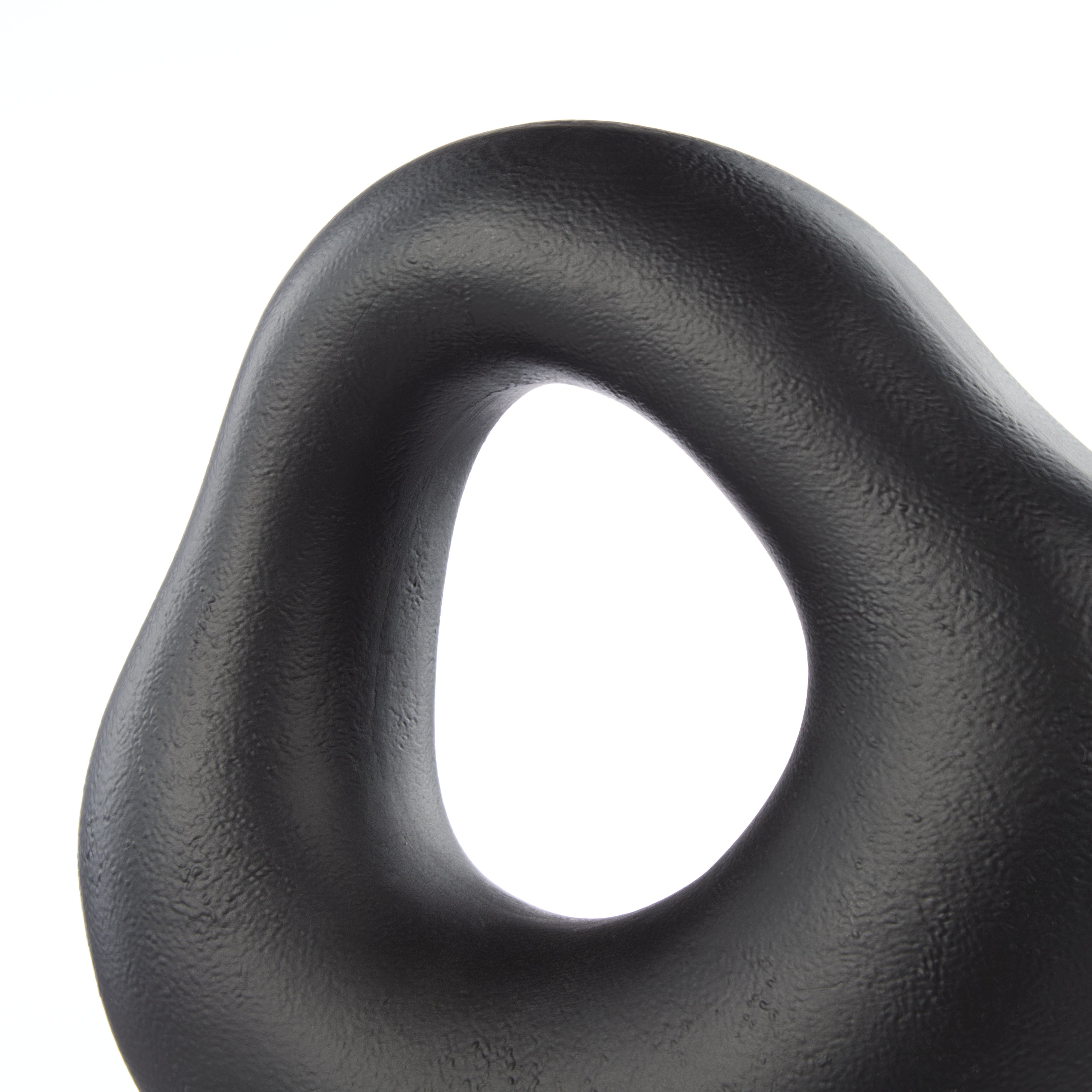 Amalfi Ovum Abstract Sculpture Black