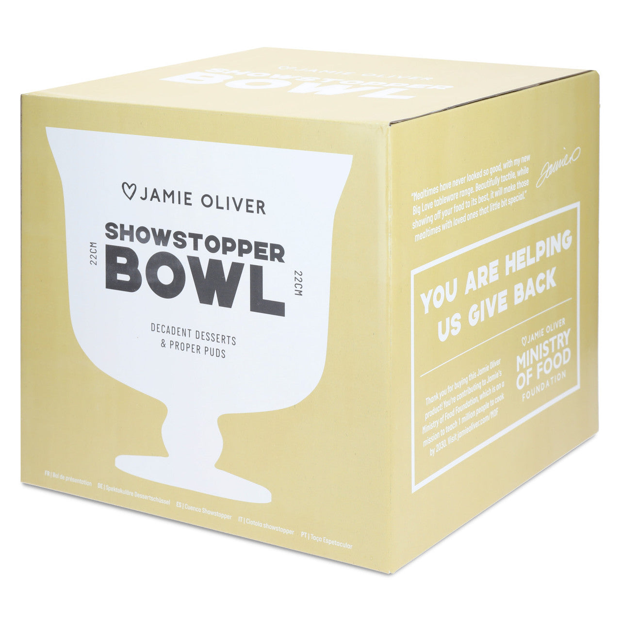 Jamie Oliver Big Love 22cm Showstopper Bowl Clear Glass