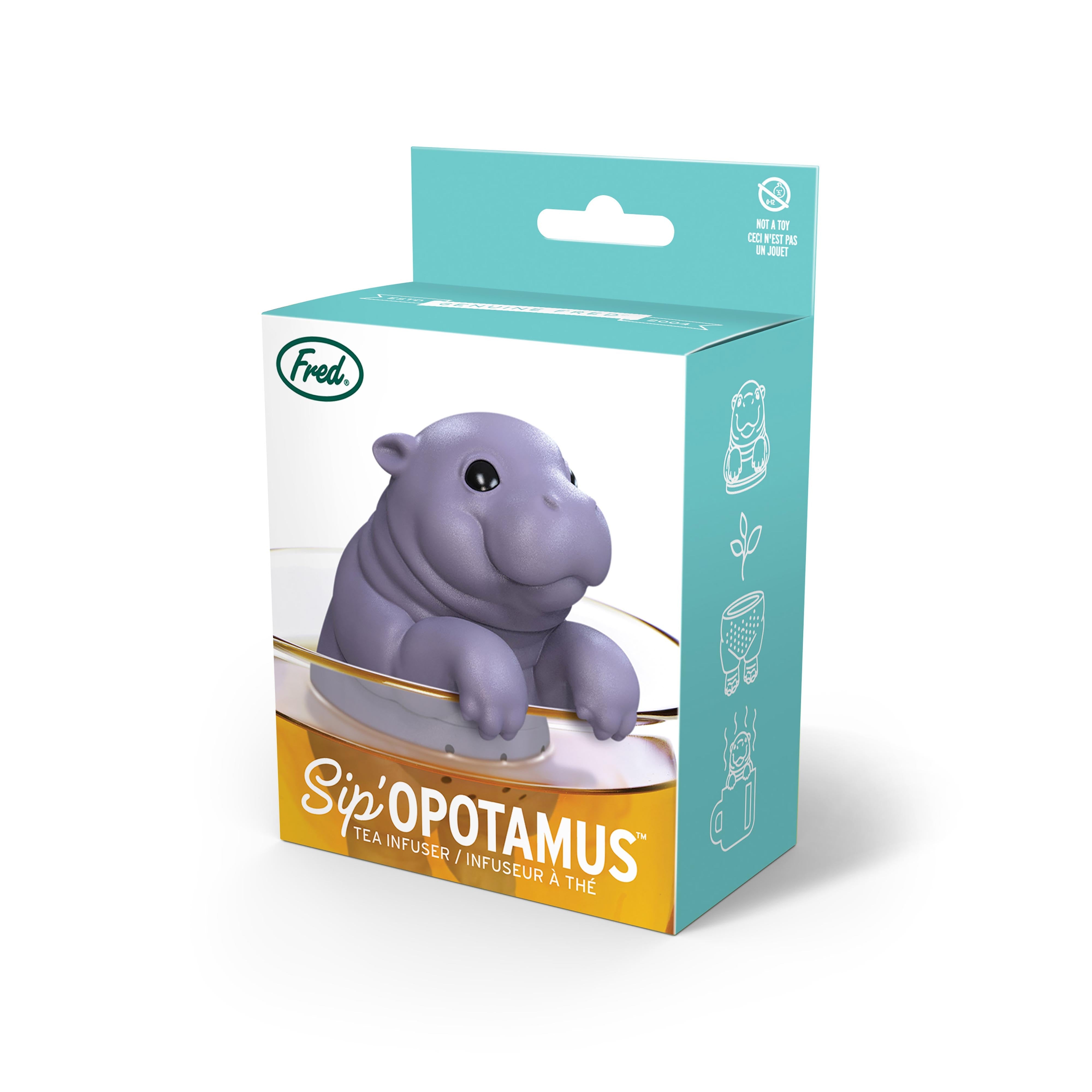 Fred Sipopotamus Hippo Tea Infuser Multi-Coloured
