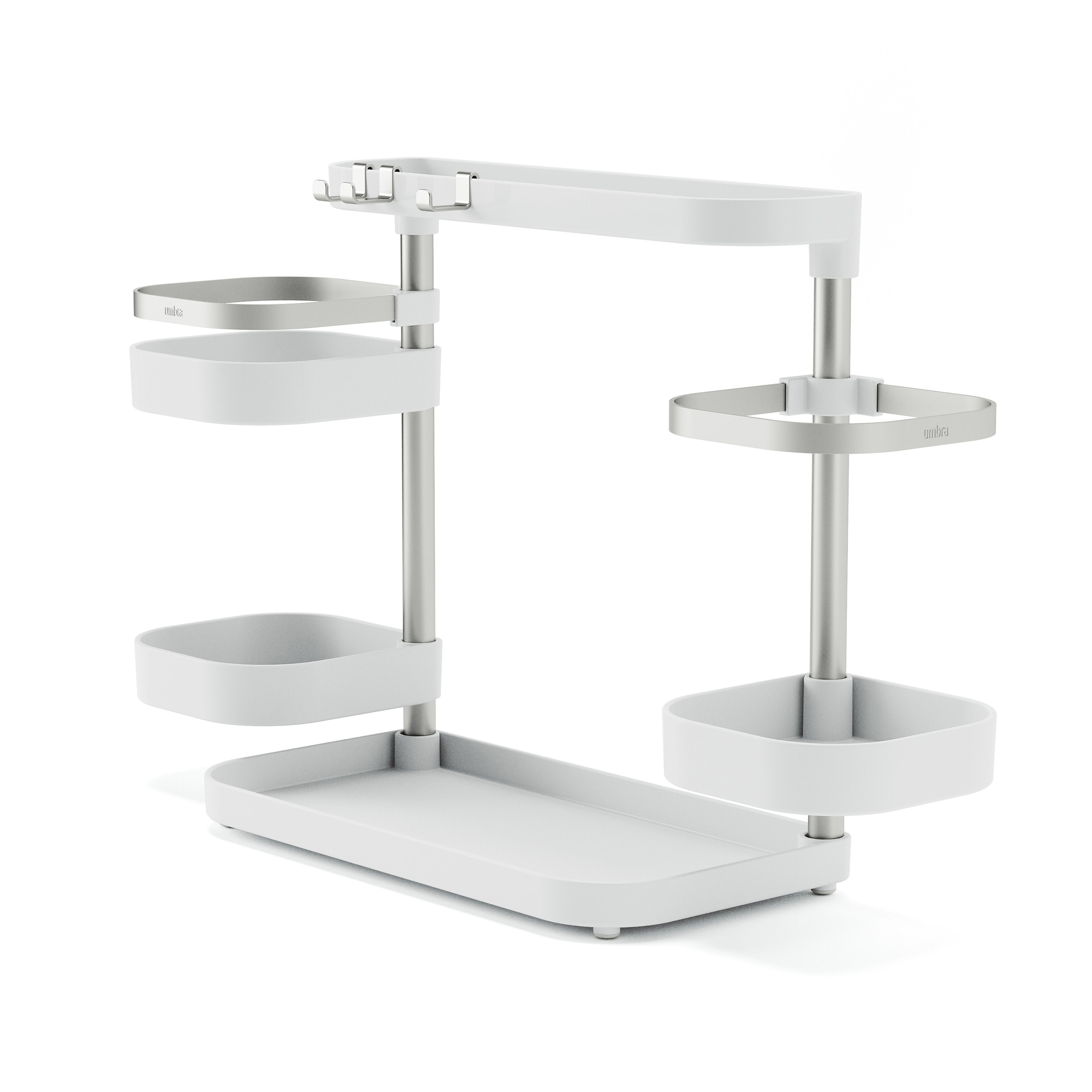 Umbra Holster Multilevel Organizer White & Nickel