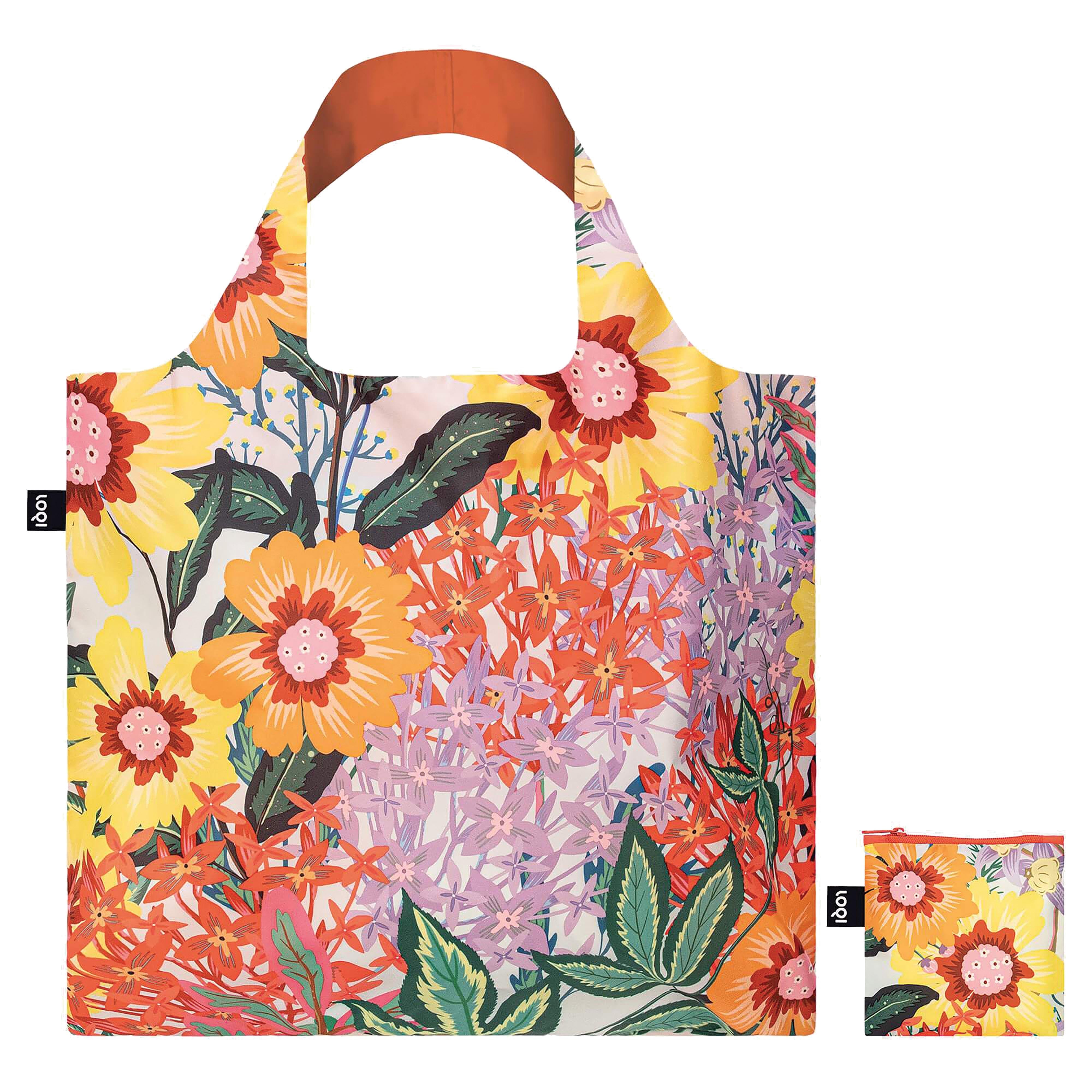 LOQI Pomme Chan Thai Floral Tote Bag