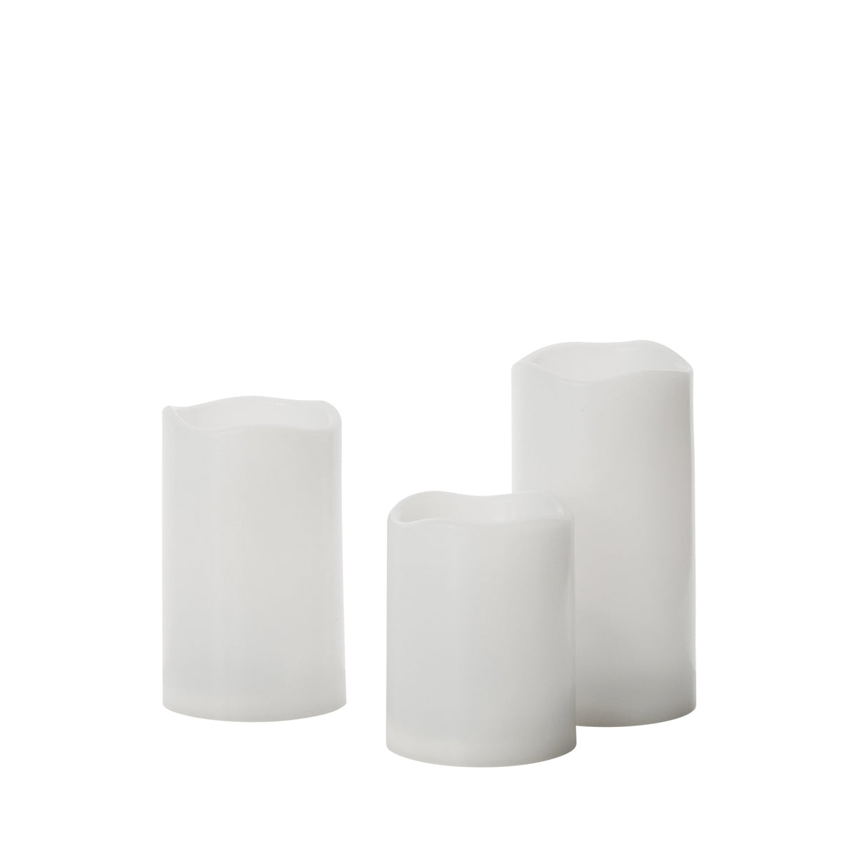 Rogue Elaris Solar Candle 3 Piece Set White