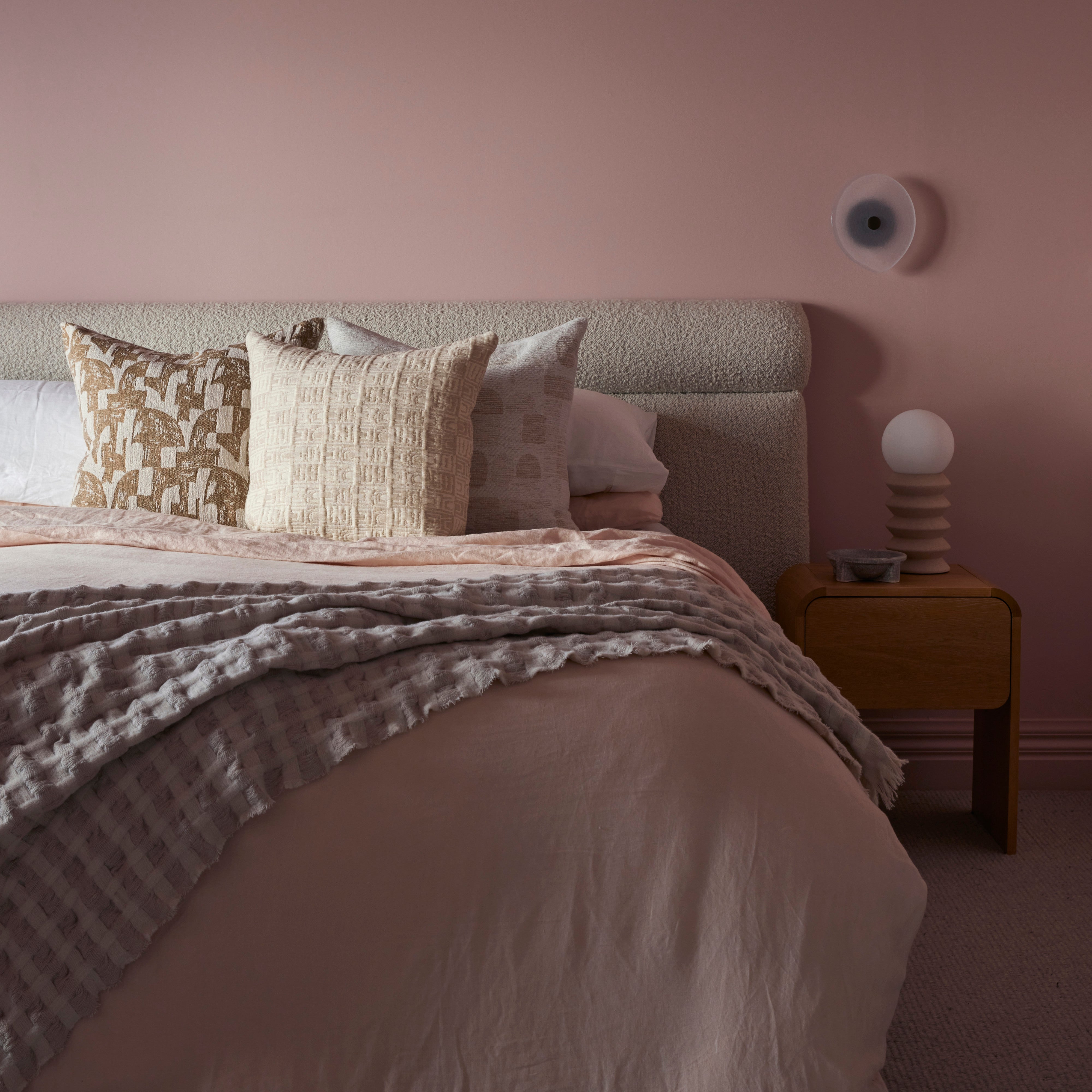 Academy Arlow Muslin Throw Rust Multi-Coloured