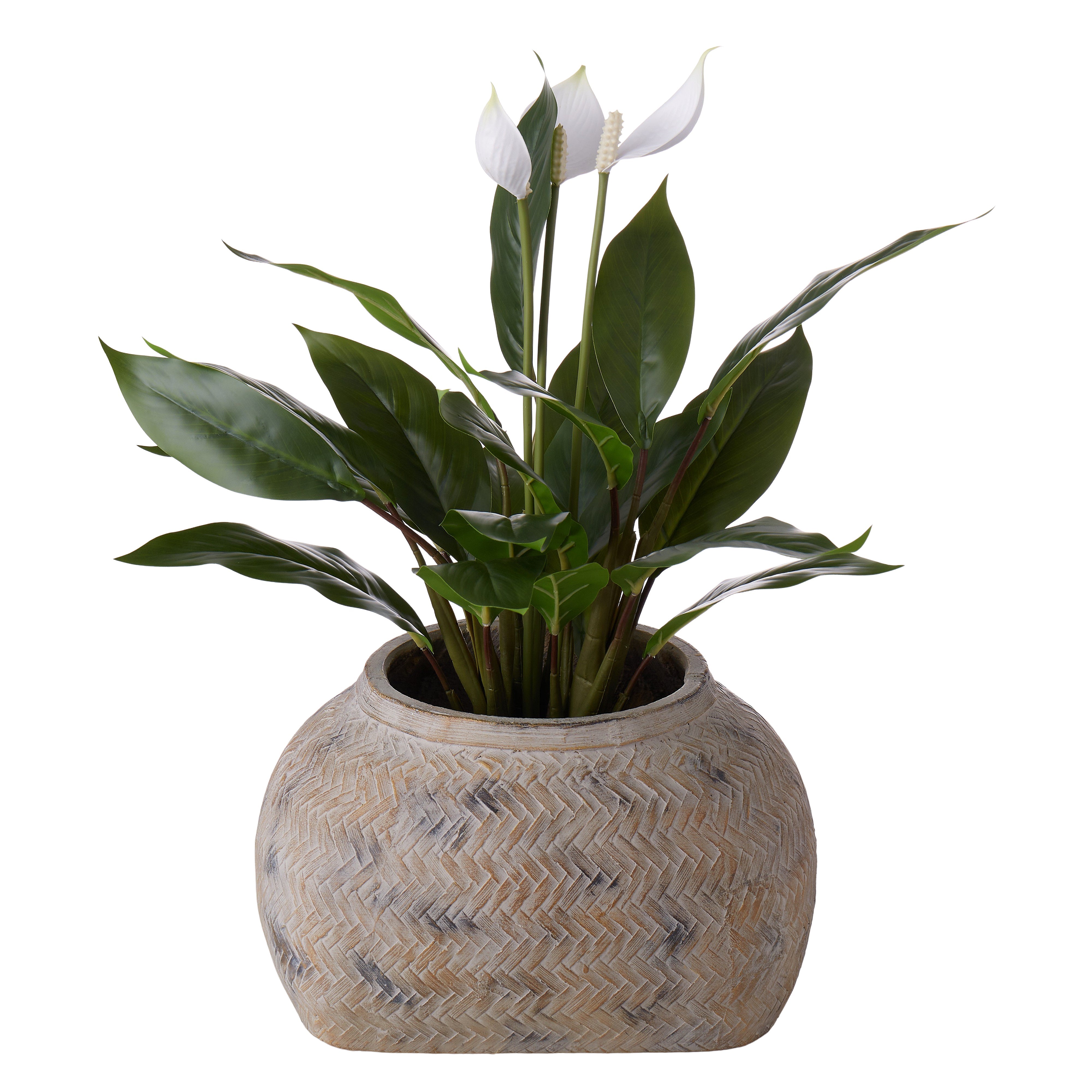 Rogue Distressed Cement Weave Vessel Multi-Coloured 32 x 19cm