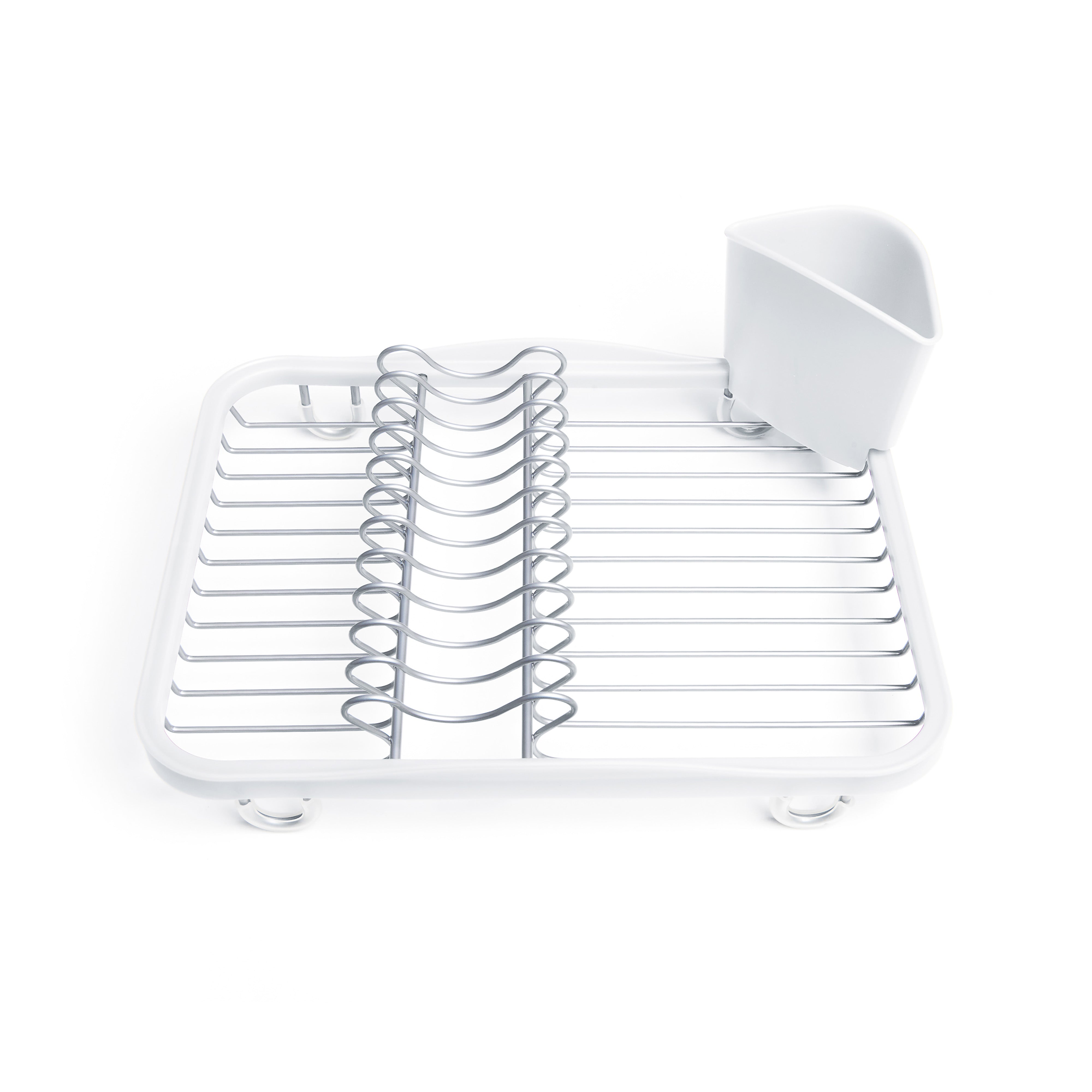 Umbra Sinkin Dish Rack White & Nickel