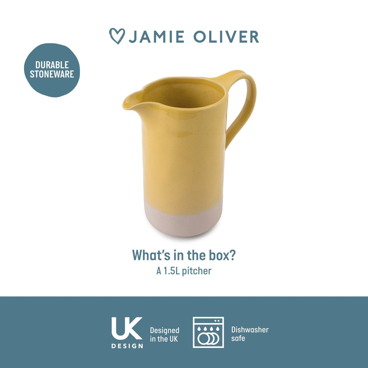 Jamie Oliver Big Love 1.5L Perfect Pitcher Yellow