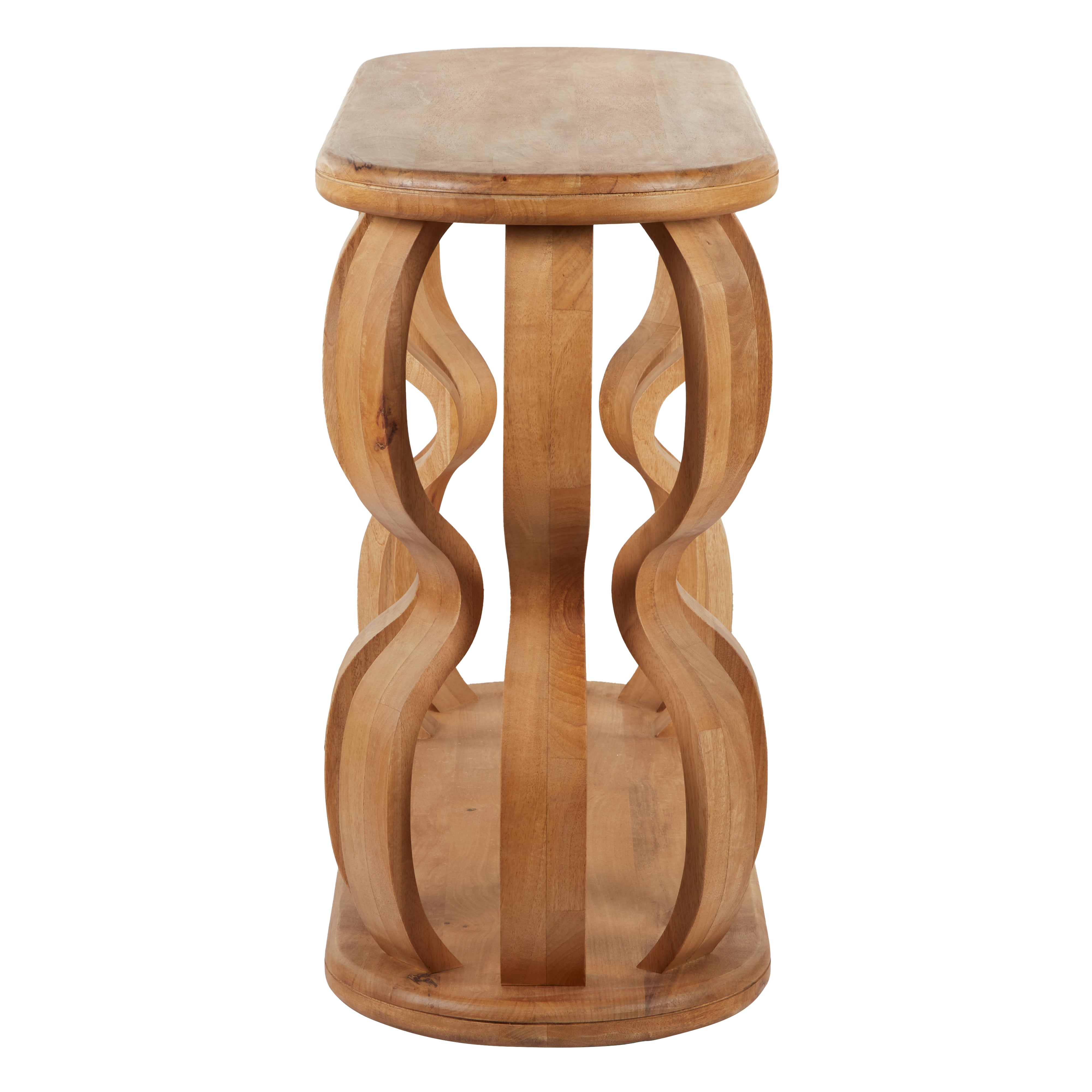 Amalfi Billow Console Table Brown