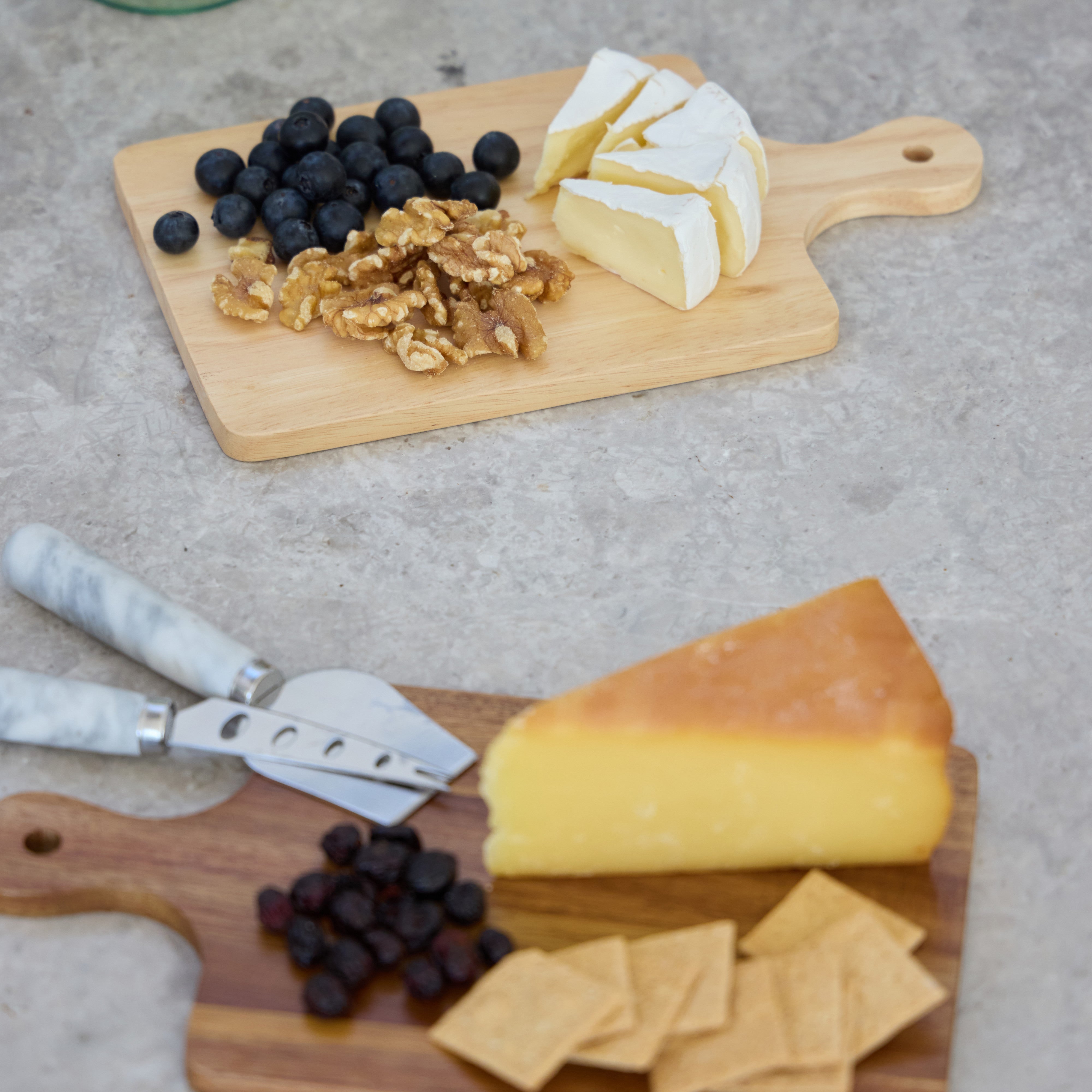Davis & Waddell Nuvolo Marble Long Cheese Knives 3 Piece Set