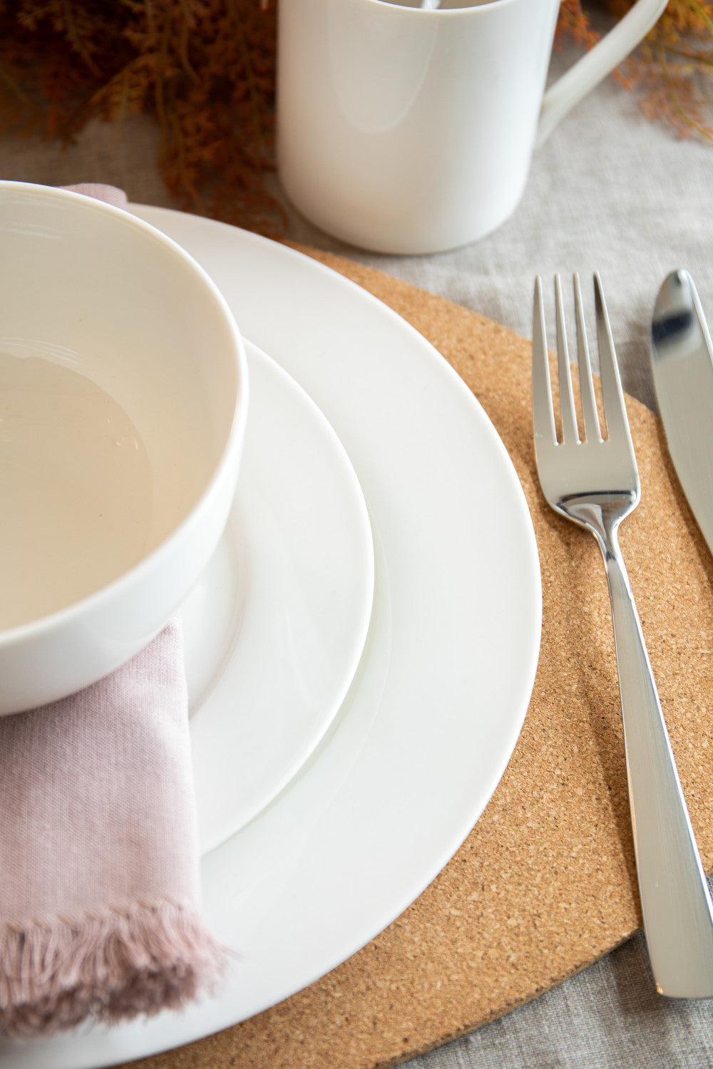 Mikasa Egret Fine China Dinner Set 12 Piece (White)