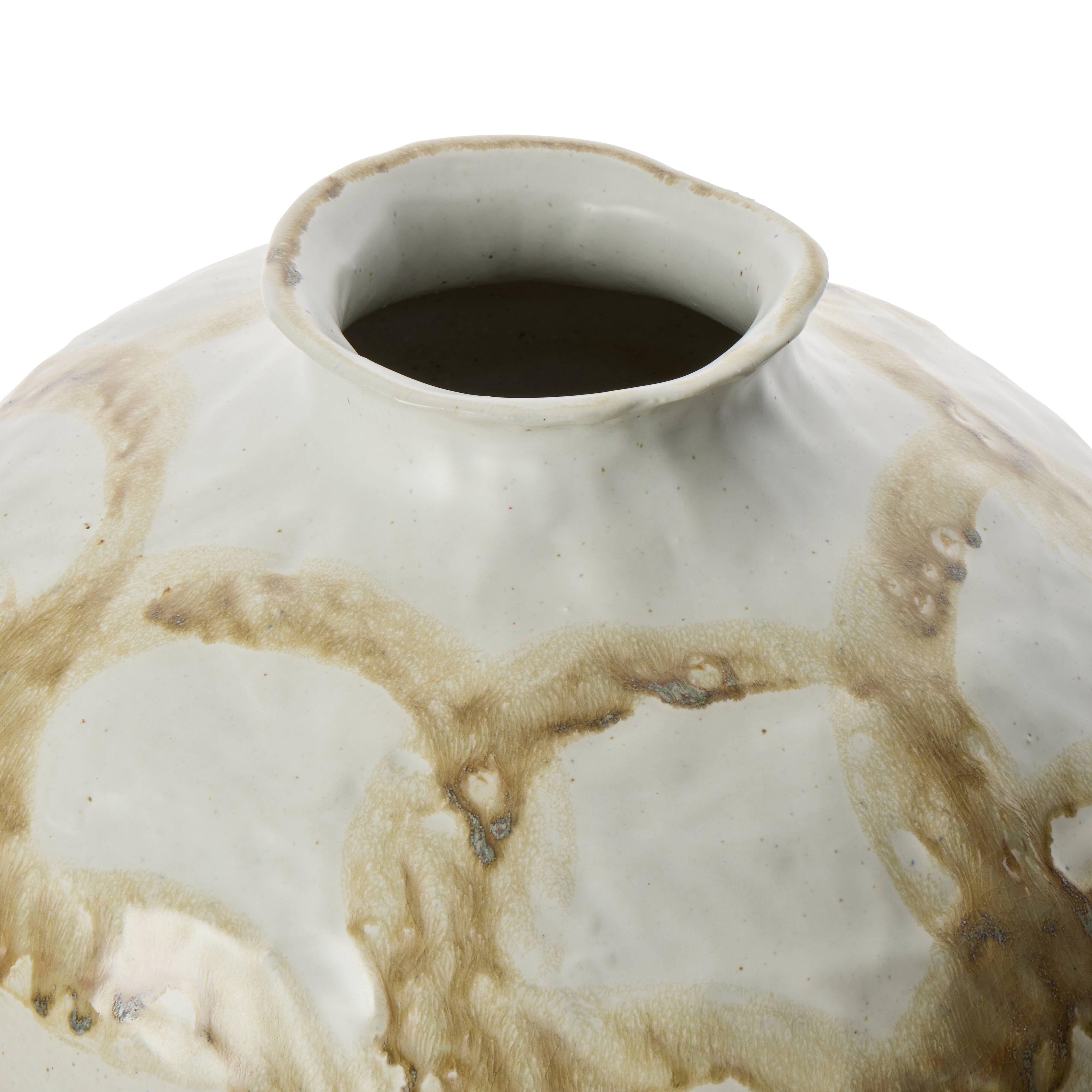 Amalfi Erol Vase Collection Off White & Green