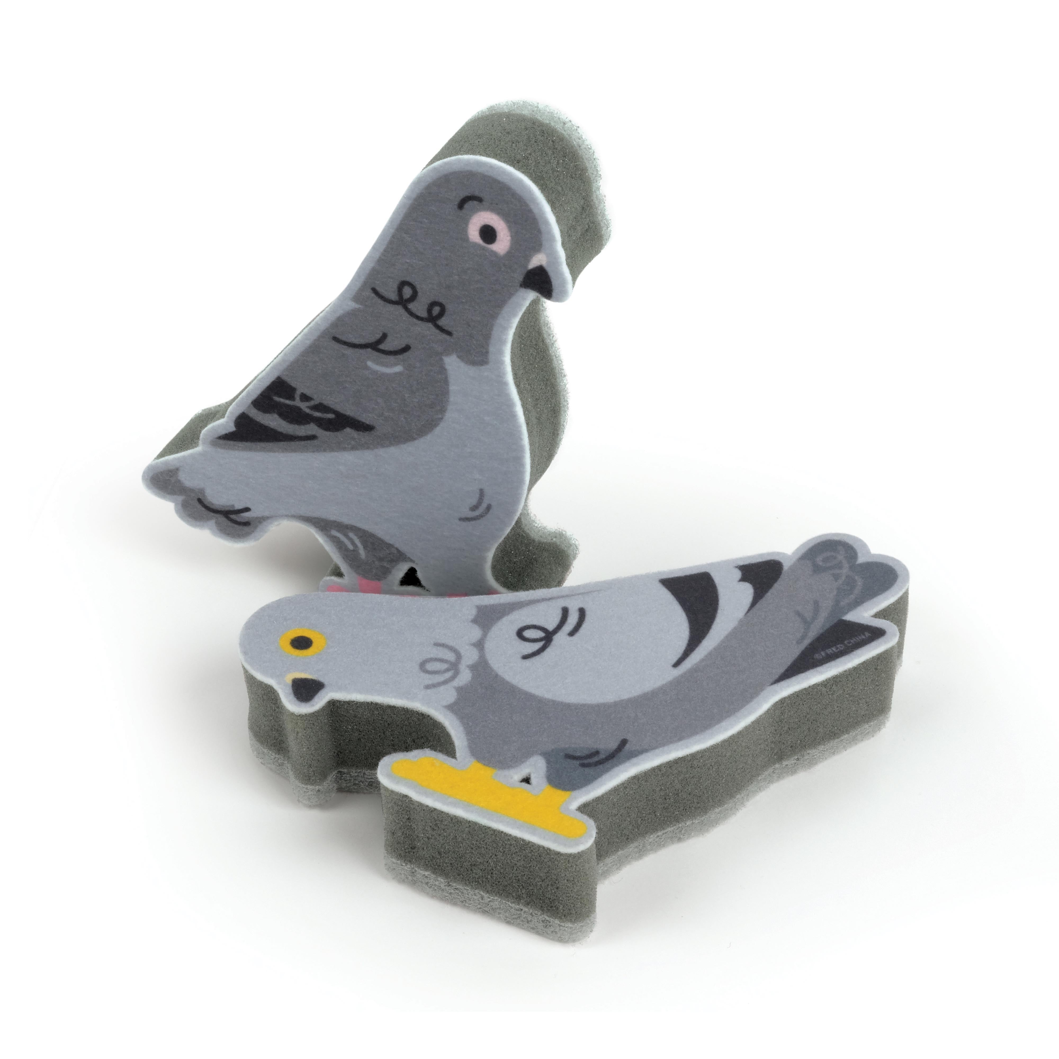 Fred Dirty Birdies Sponges 2 Piece Set Multi-Coloured